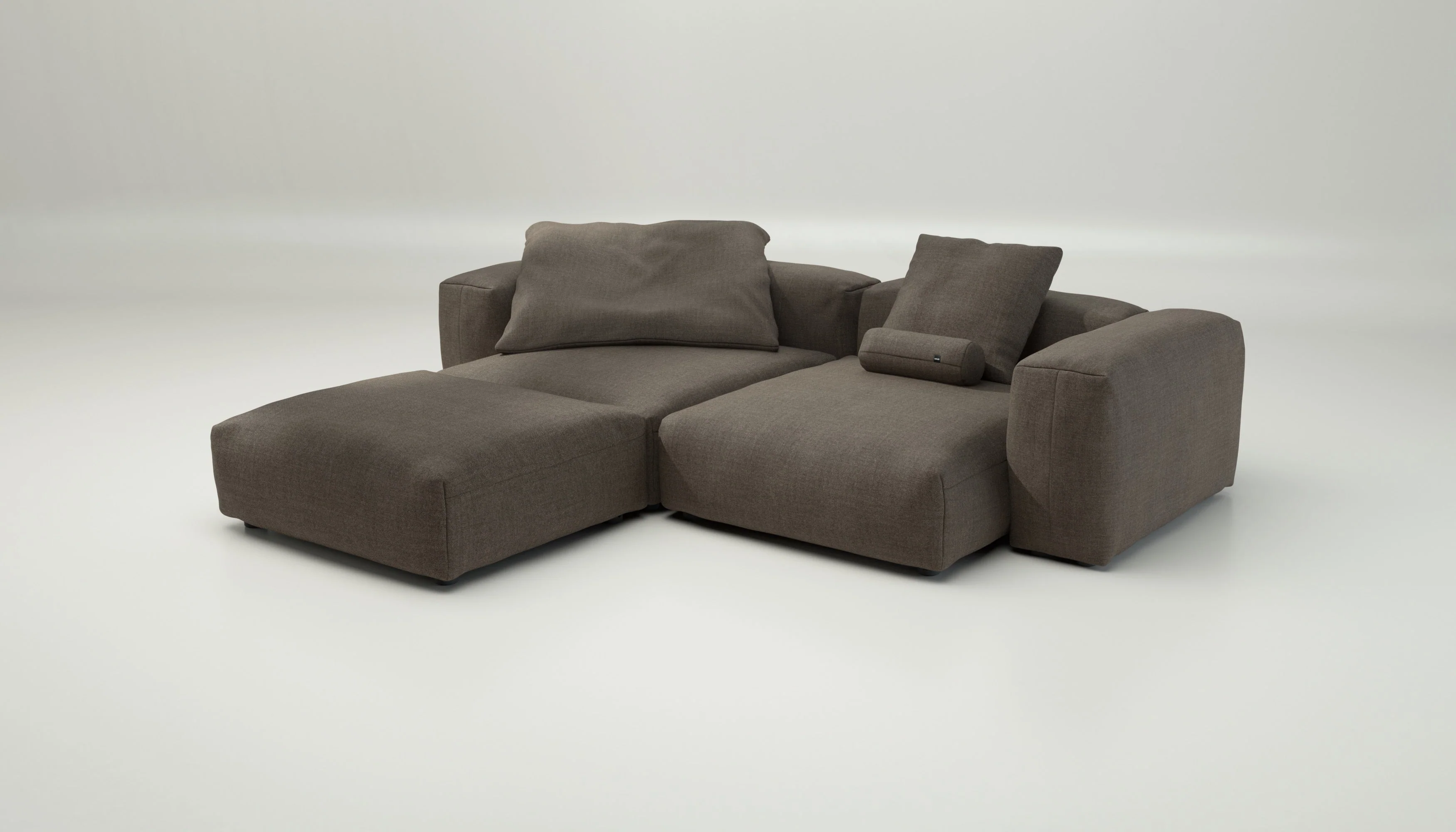 vetsak | Sofa Set 03 - Pique - Taupe | Modular Sofa | 3.5 Seater | Big Sofa | Corner Sofa - Image 3