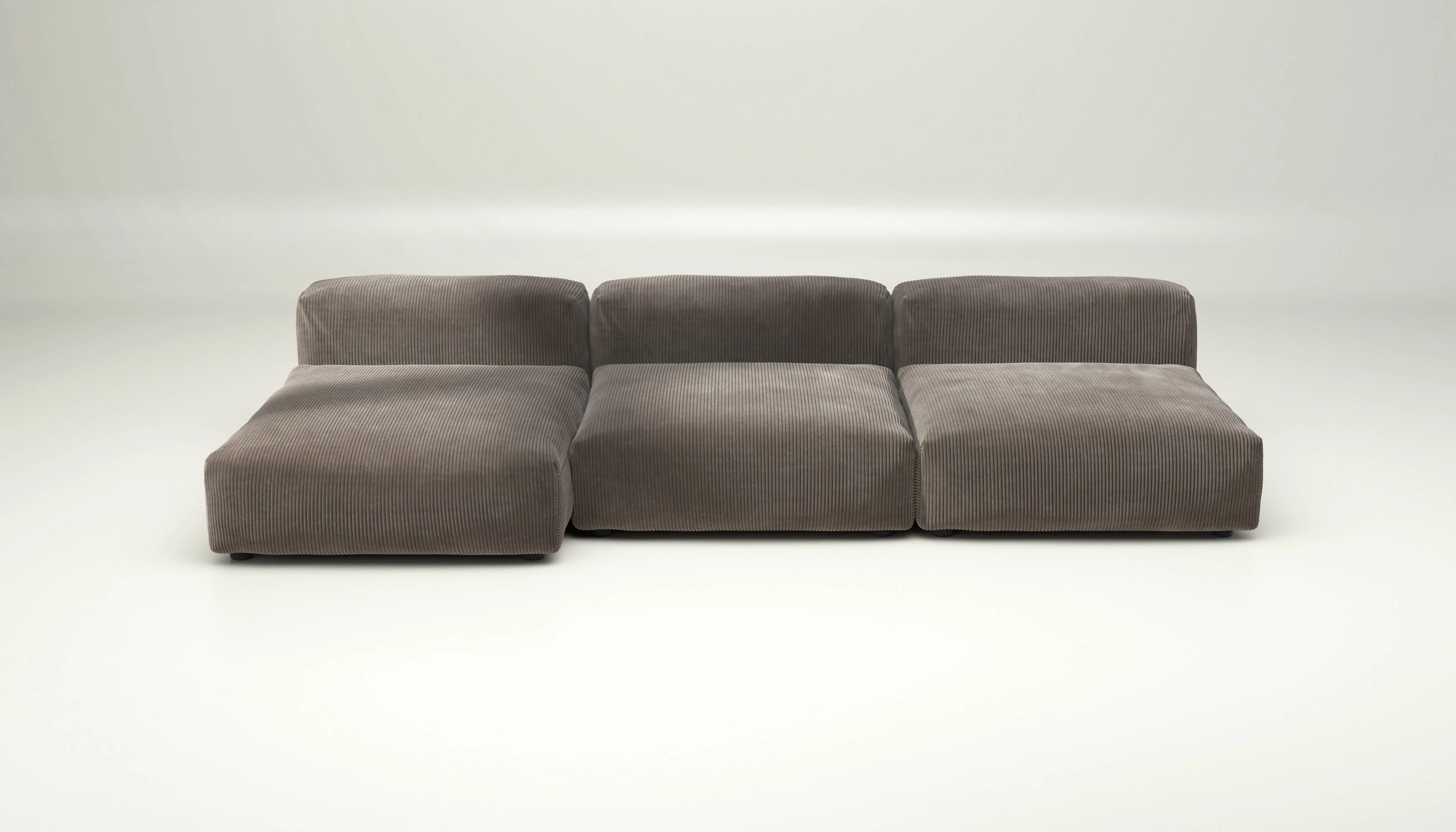 vetsak | Sofa Set 04 - Cord Velour - Mocha | Modulaire Sofa | 5 Zits | Big Sofa - Image 2