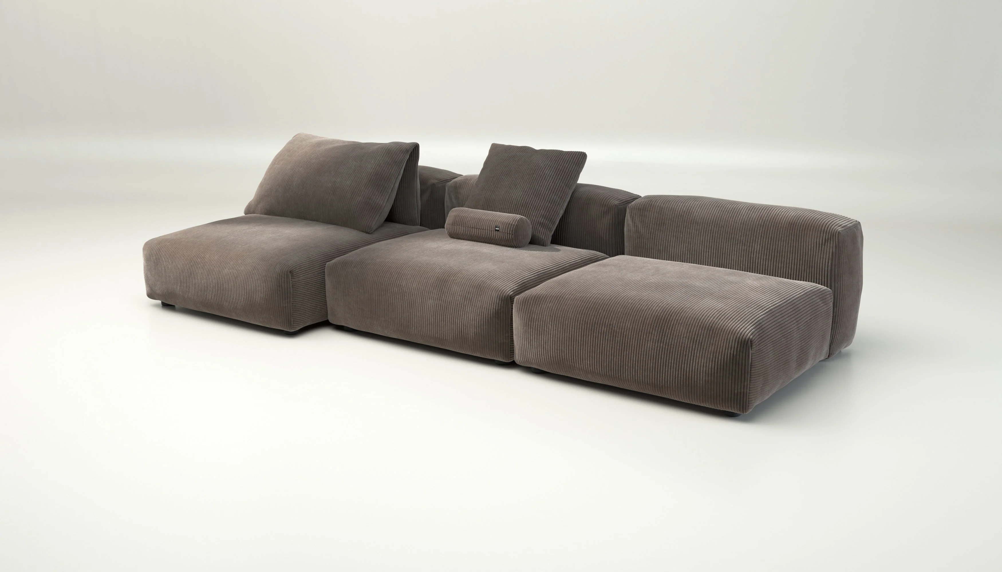 vetsak | Sofa Set 04 - Cord Velour - Mocha | Modulaire Sofa | 5 Zits | Big Sofa - Image 3