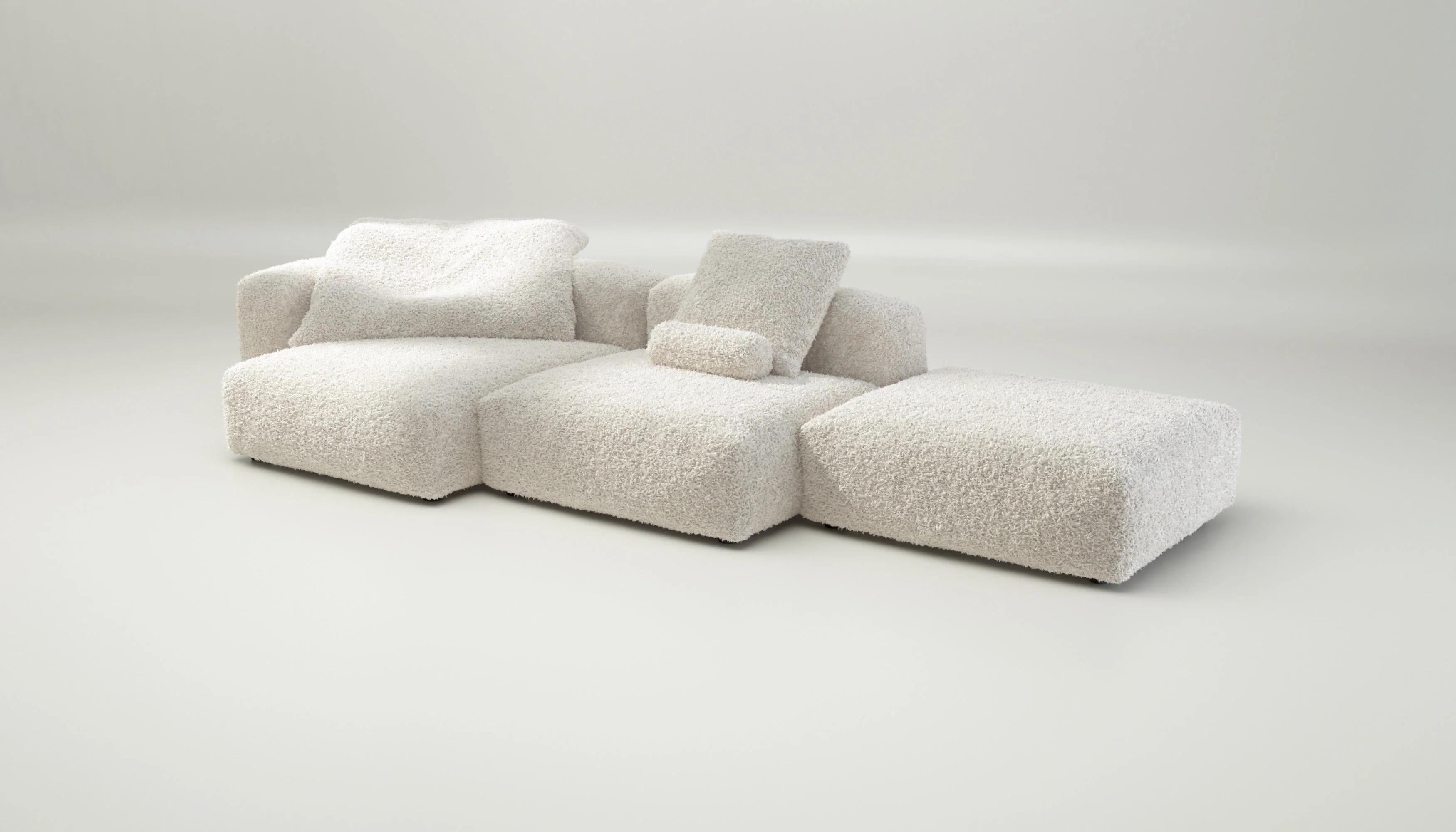 vetsak | Sofa Set 04 - Doodle - Creme | Modulaire Sofa | 5 Zits | Big Sofa - Image 3
