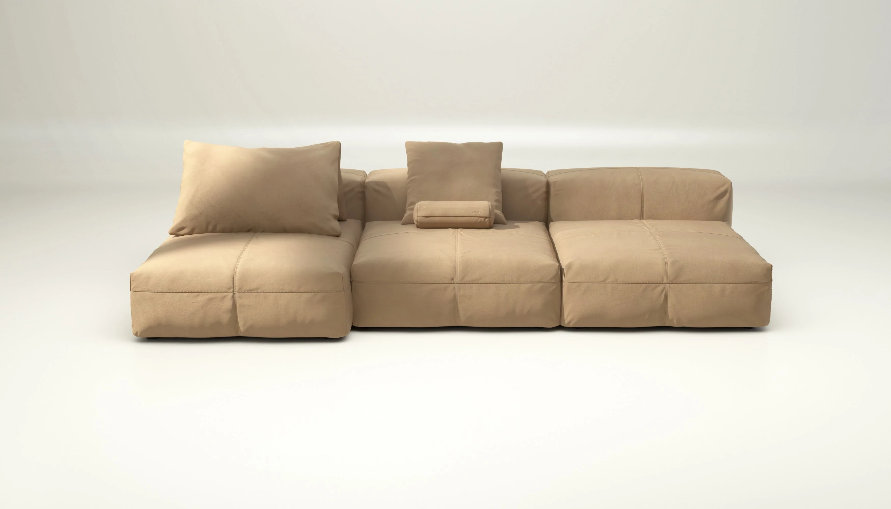 vetsak | Sofa Set 04 - Leather - Beige | Modulaire Sofa | 5 Zits | Big Sofa
