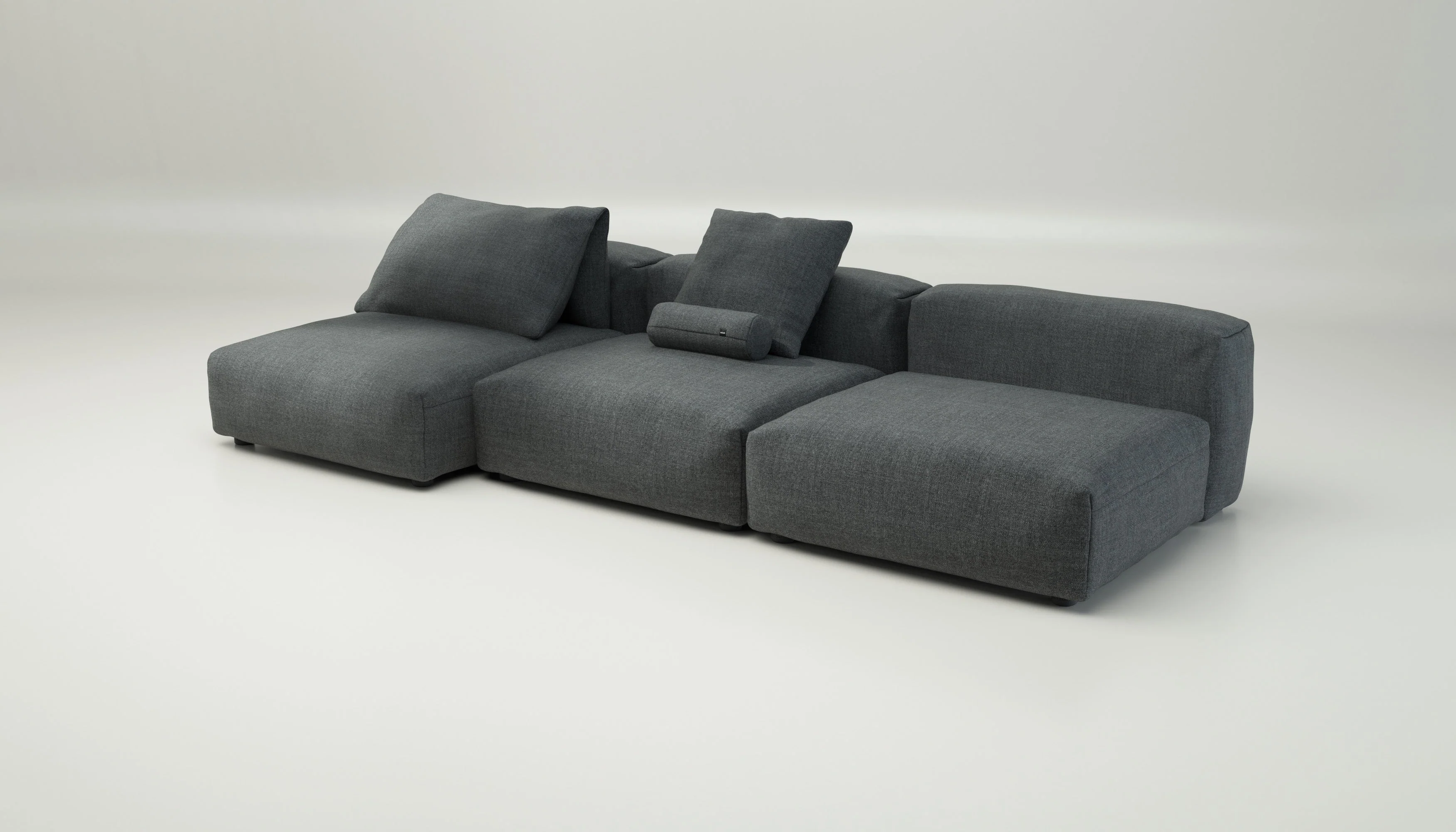 vetsak | Sofa Set 04 - Pique - Dark Grey | Modular Sofa | 5 Seater | Big Sofa - Image 3