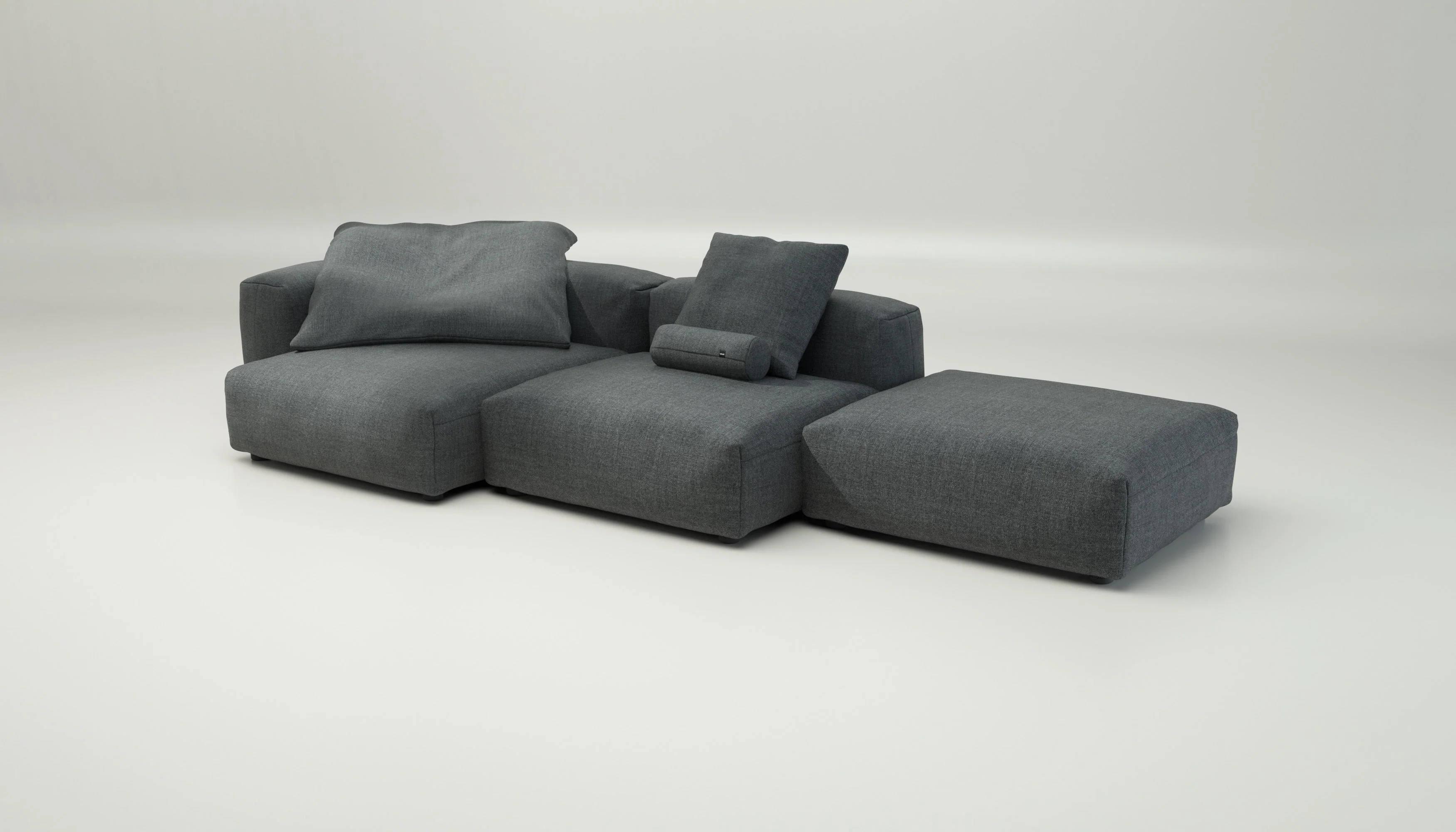 vetsak | Sofa Set 04 - Pique - Dark Grey | Modular Sofa | 5 Seater | Big Sofa - Image 4