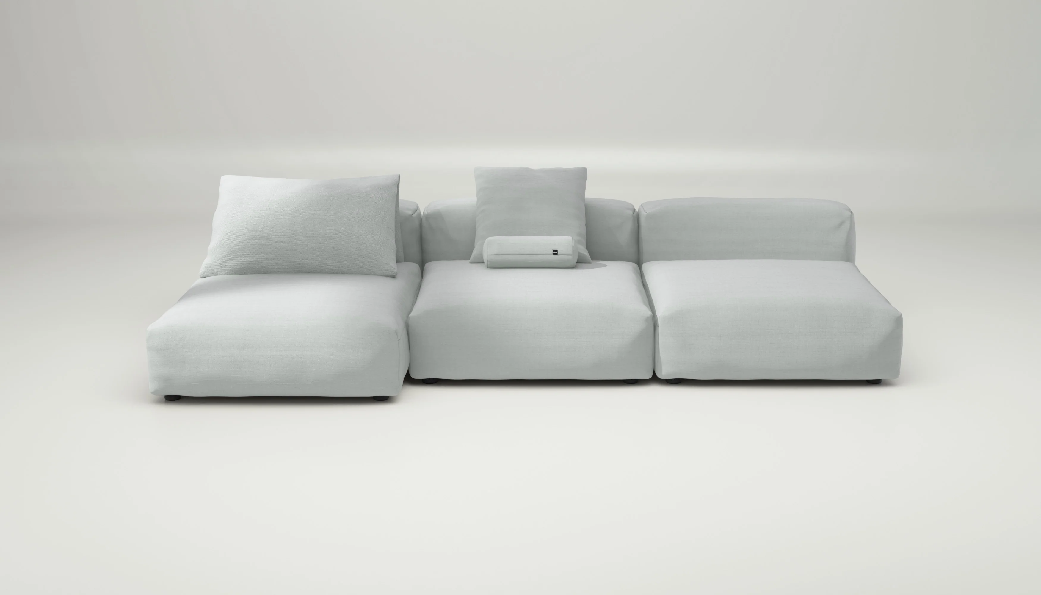 vetsak | Sofa Set 04 - Pique - Light Grey | Modular Sofa | 5 Seater | Big Sofa