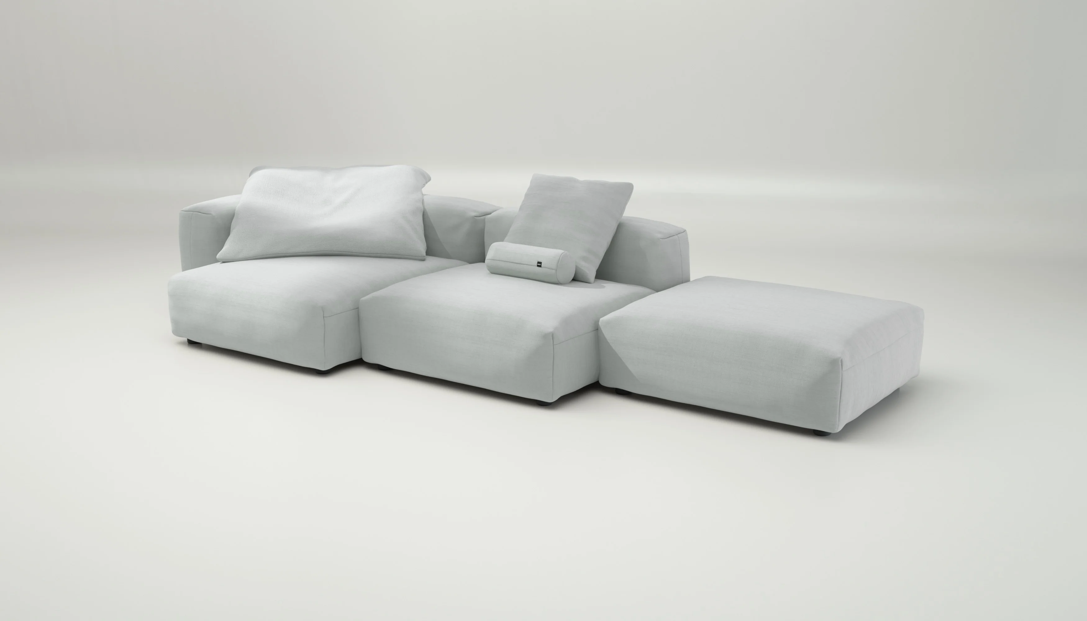 vetsak | Sofa Set 04 - Pique - Light Grey | Modular Sofa | 5 Seater | Big Sofa - Image 4