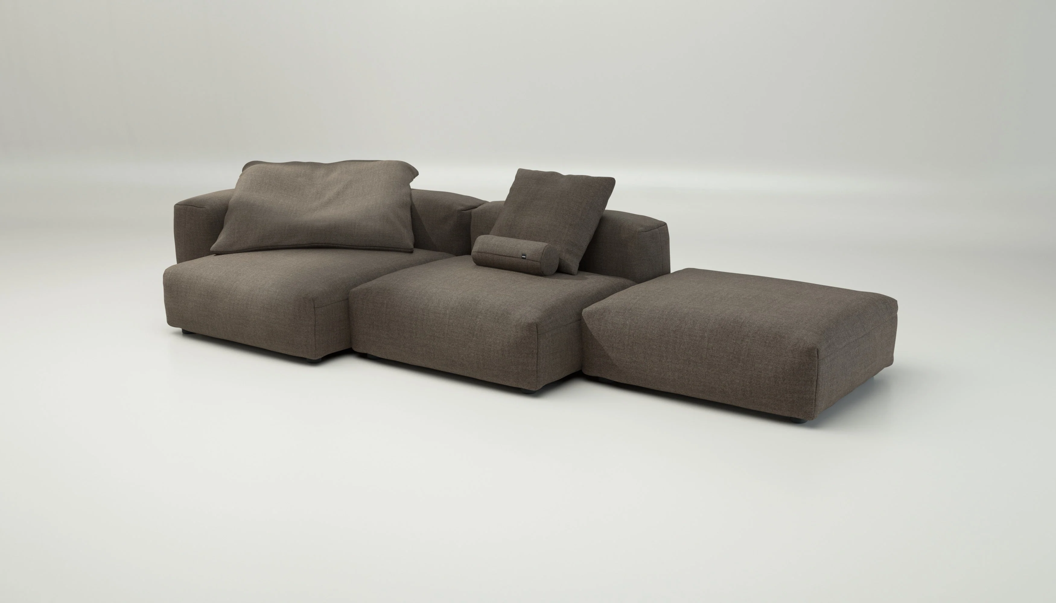 vetsak | Sofa Set 04 - Pique - Taupe | Modular Sofa | 5 Seater | Big Sofa - Image 4