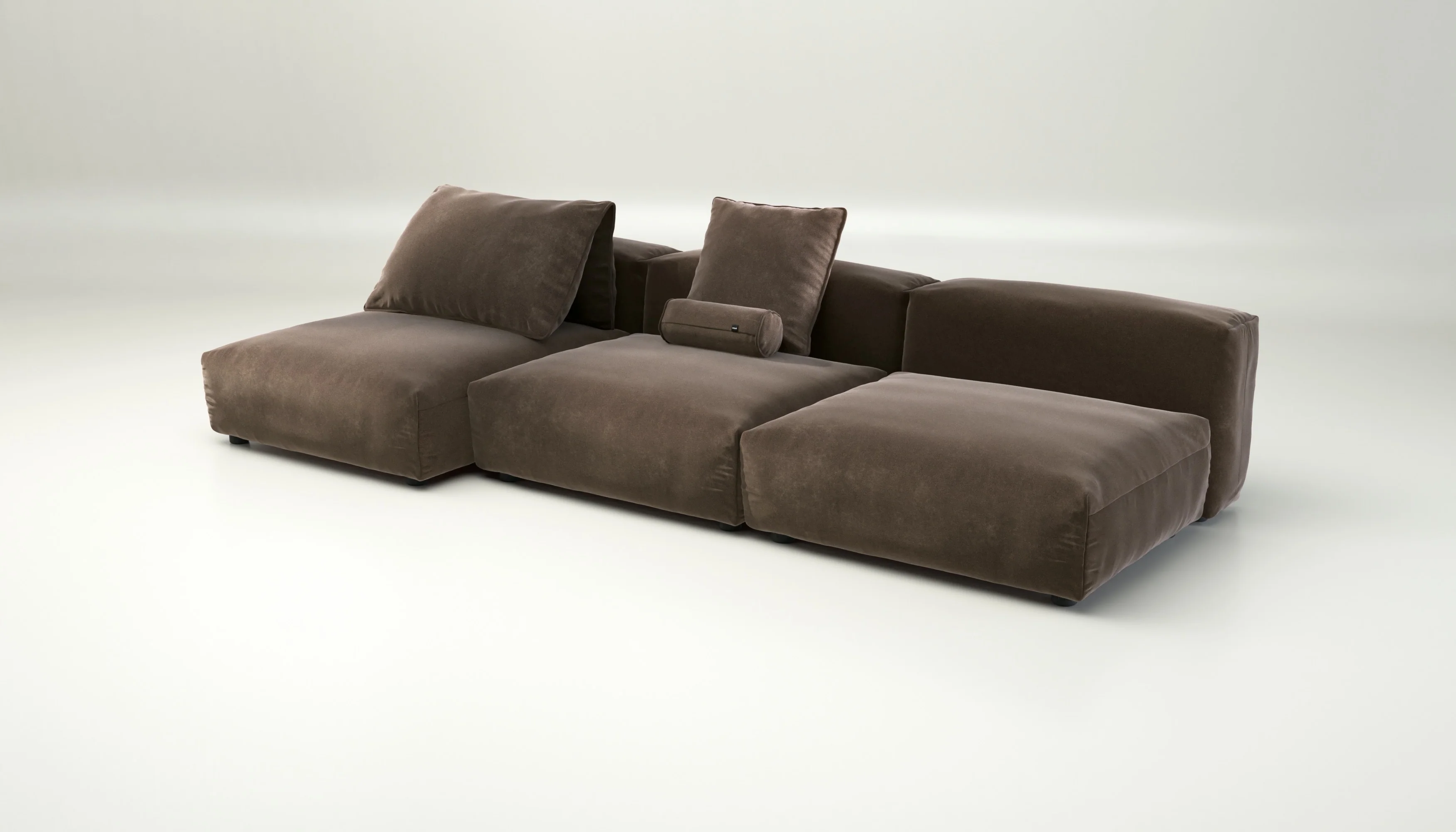 vetsak | Sofa Set 04 - Suave - Espresso | Modulaire Sofa | 5 Zits | Big Sofa - Image 3