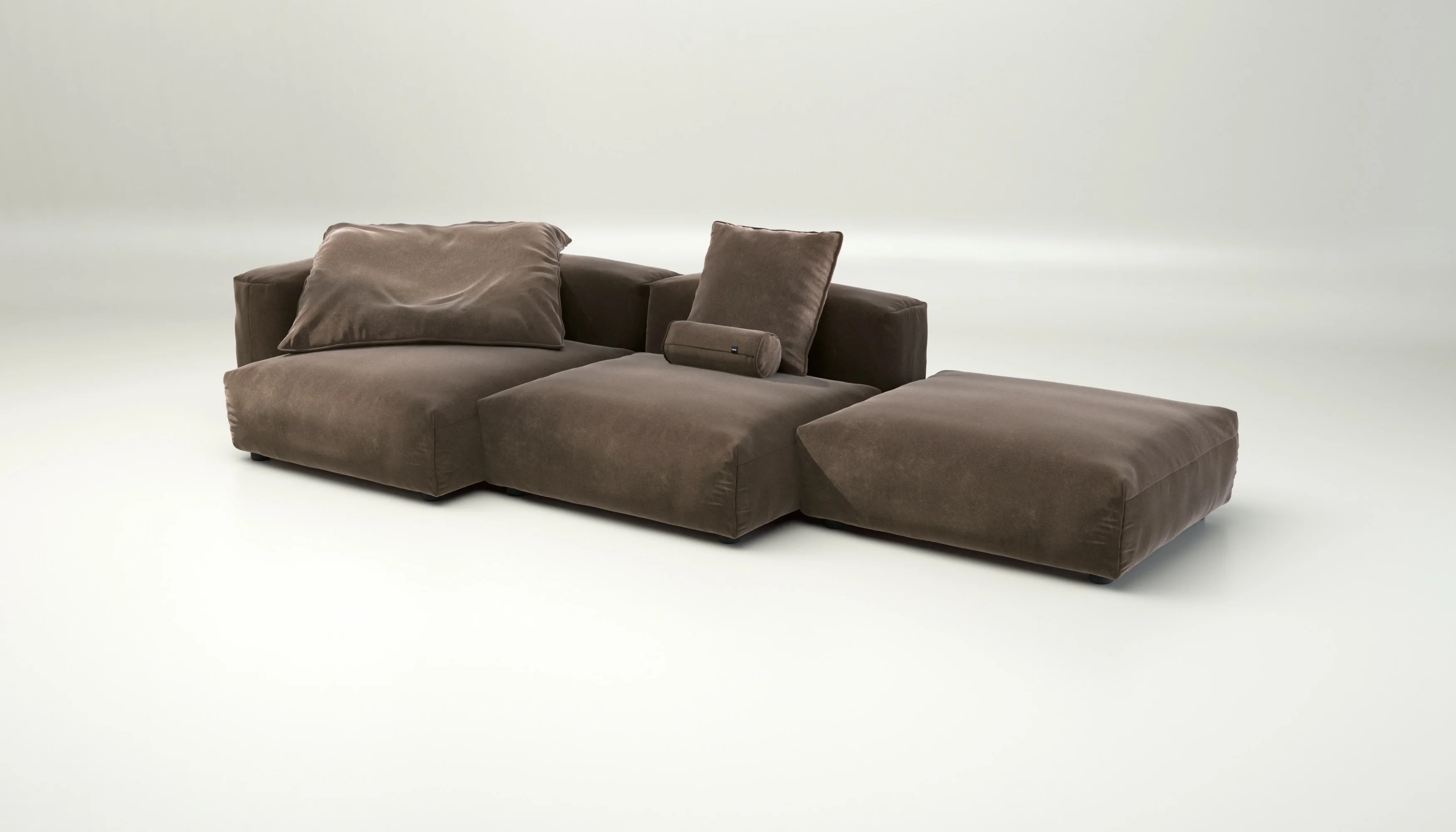 vetsak | Sofa Set 04 - Suave - Espresso | Modulaire Sofa | 5 Zits | Big Sofa - Image 4