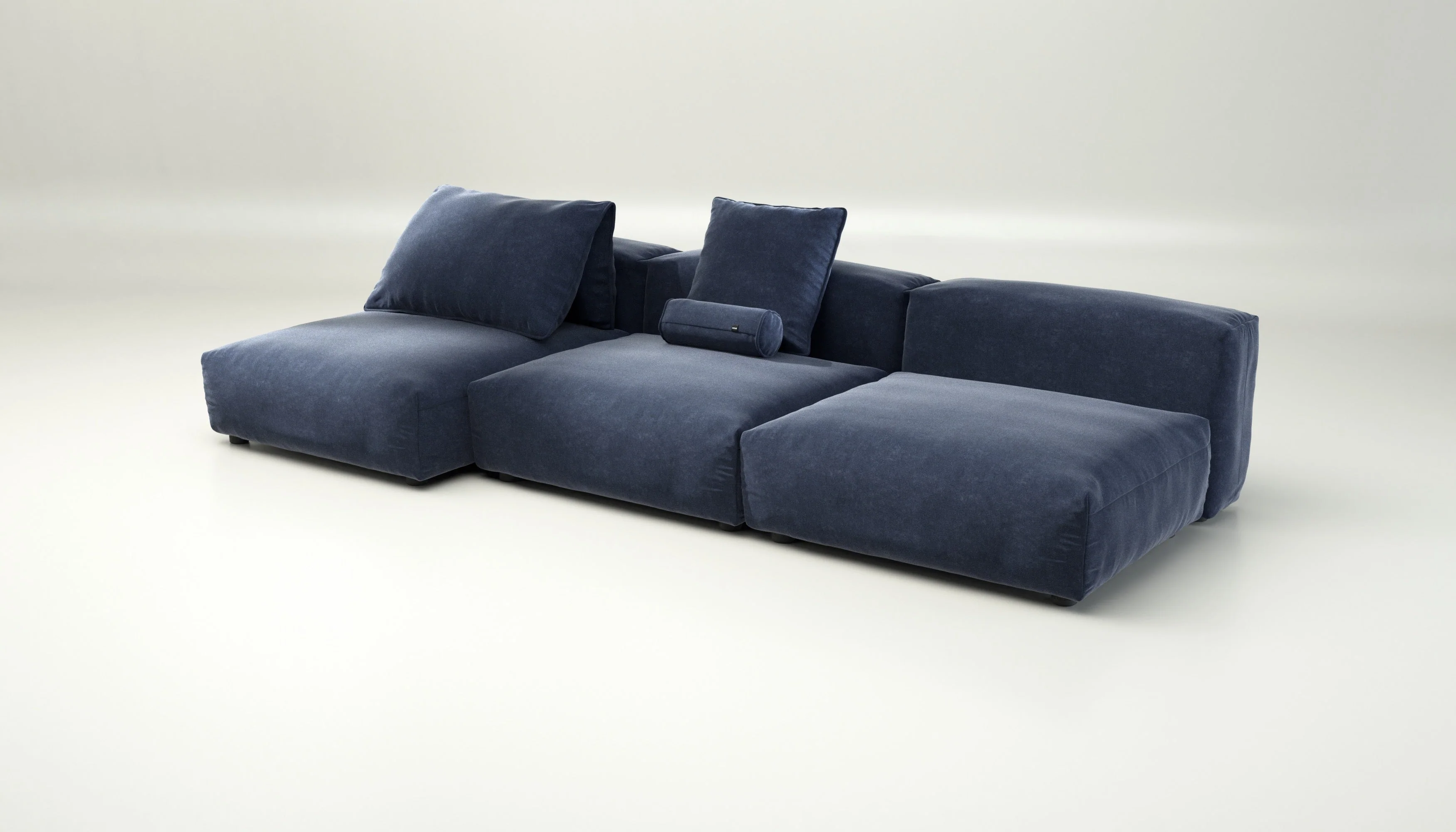 vetsak | Sofa Set 04 - Suave - Navy | Modular Sofa | 5 Seater | Big Sofa - Image 3