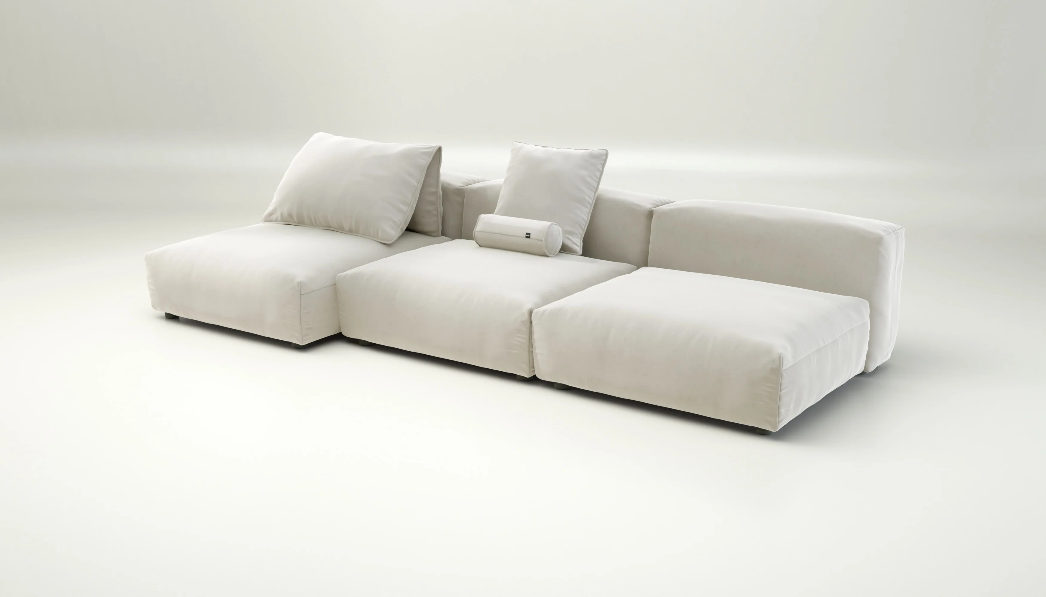 vetsak | Sofa Set 04 - Suave - Pearl | Modular Sofa | 5 Seater | Big Sofa - Image 3