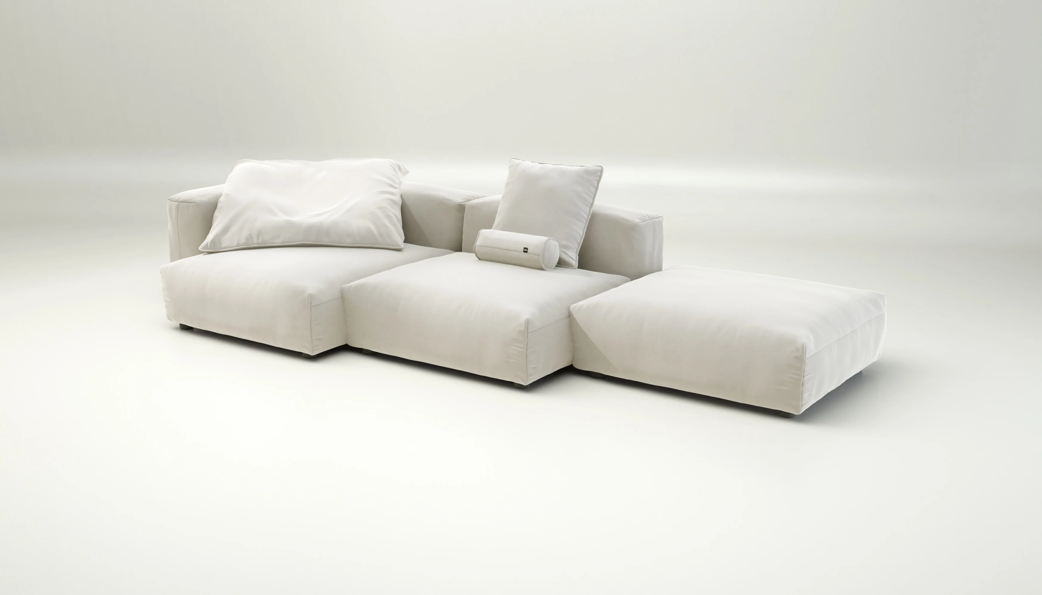 vetsak | Sofa Set 04 - Suave - Pearl | Modular Sofa | 5 Seater | Big Sofa - Image 4