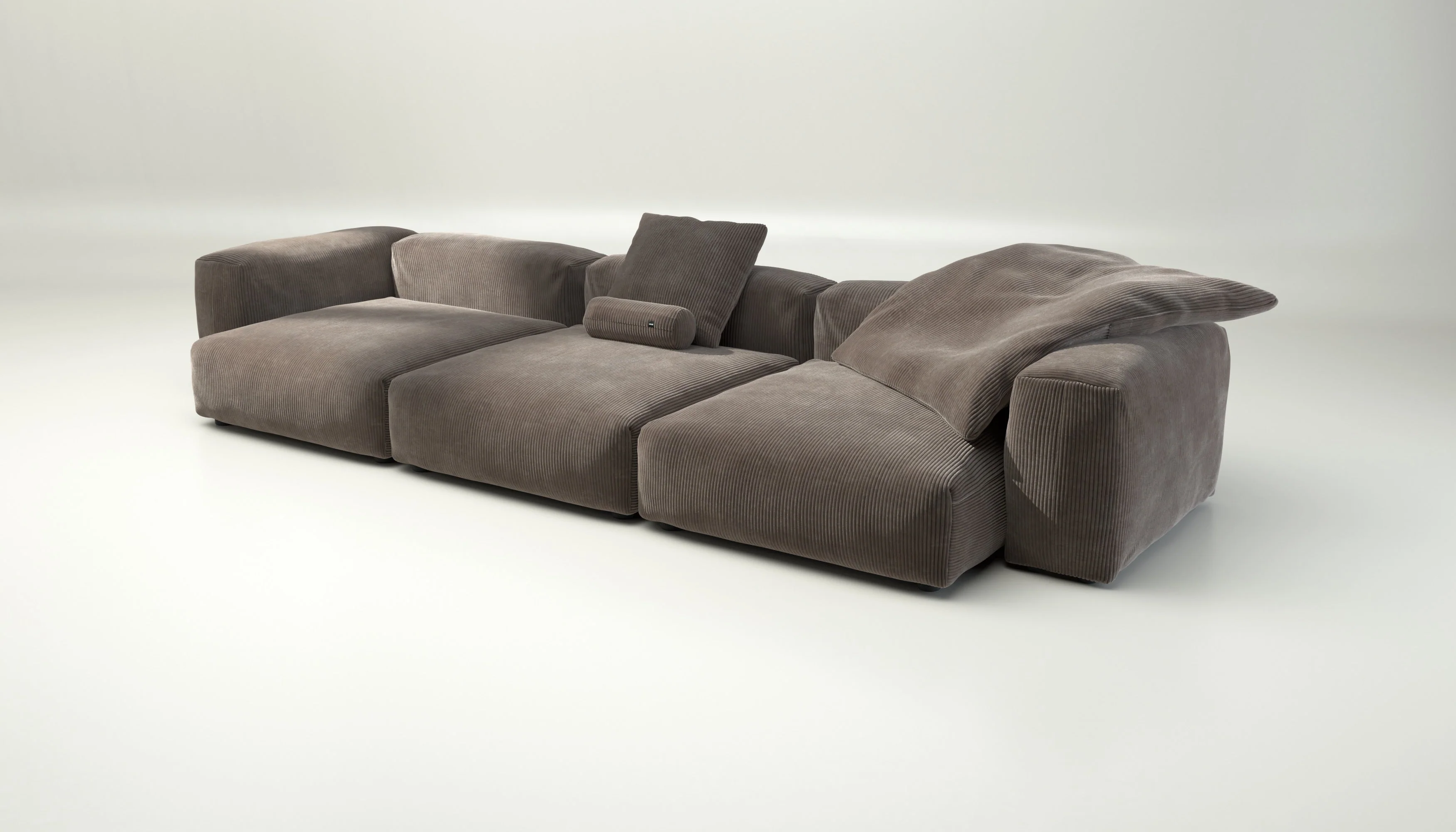 vetsak | Sofa Set 05 - Cord Velour - Mocha | Modulaire Sofa | 5 Zits | Big Sofa | Hoeksofa - Image 3