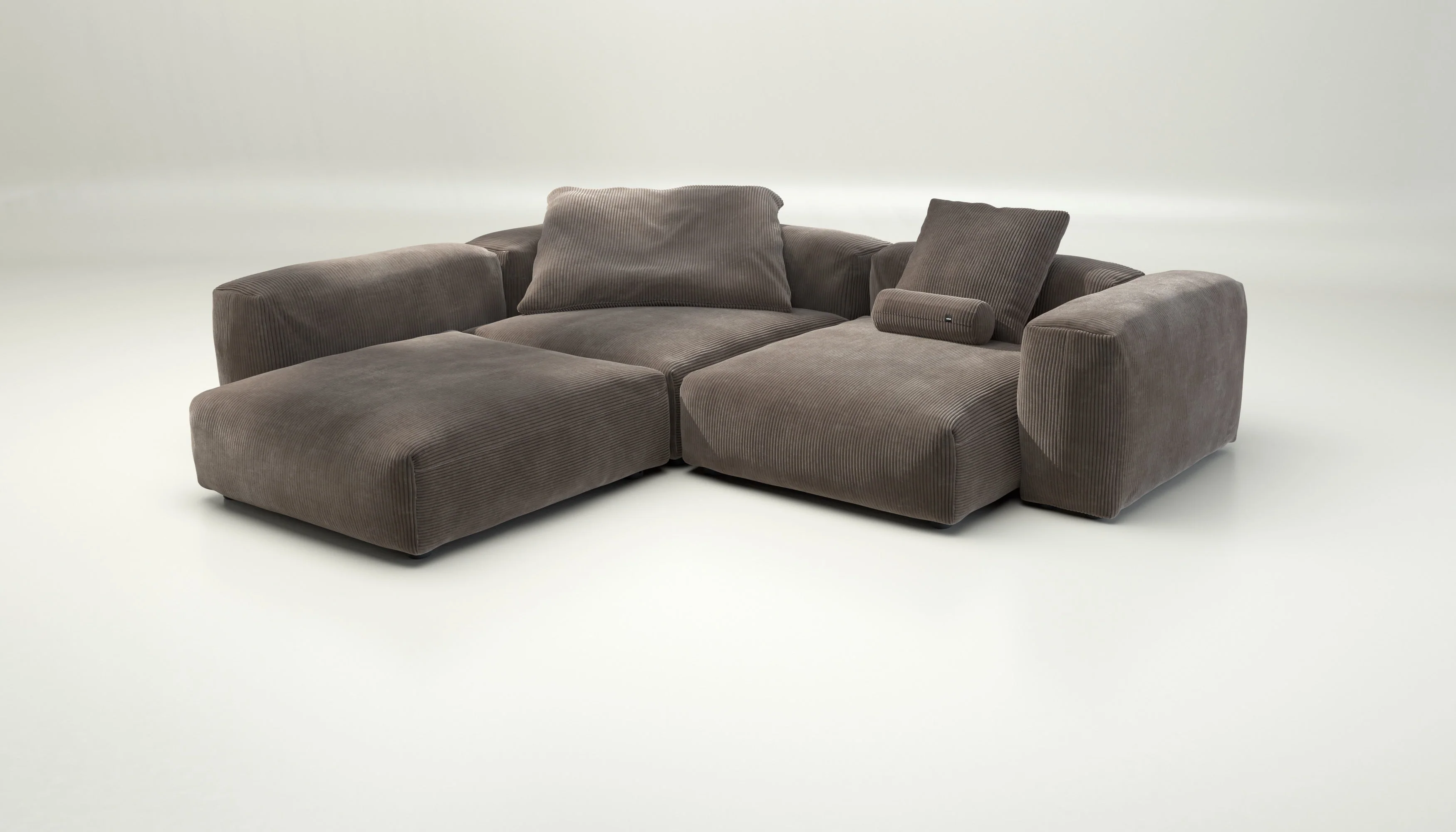vetsak | Sofa Set 05 - Cord Velour - Mocha | Modulaire Sofa | 5 Zits | Big Sofa | Hoeksofa - Image 4