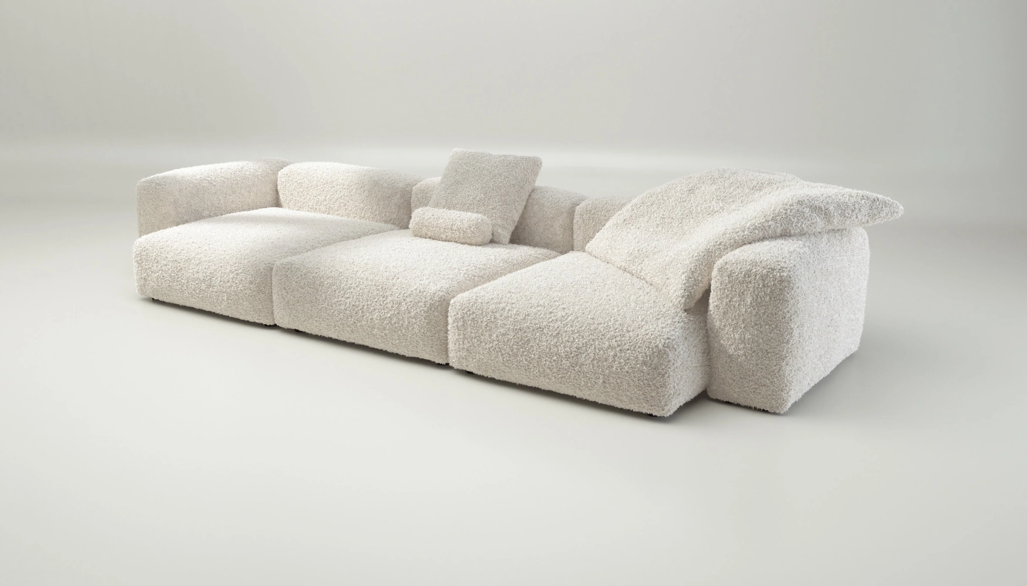 vetsak | Sofa Set 05 - Doodle - Creme | Modulaire Sofa | 5 Zits | Big Sofa | Hoeksofa - Image 3