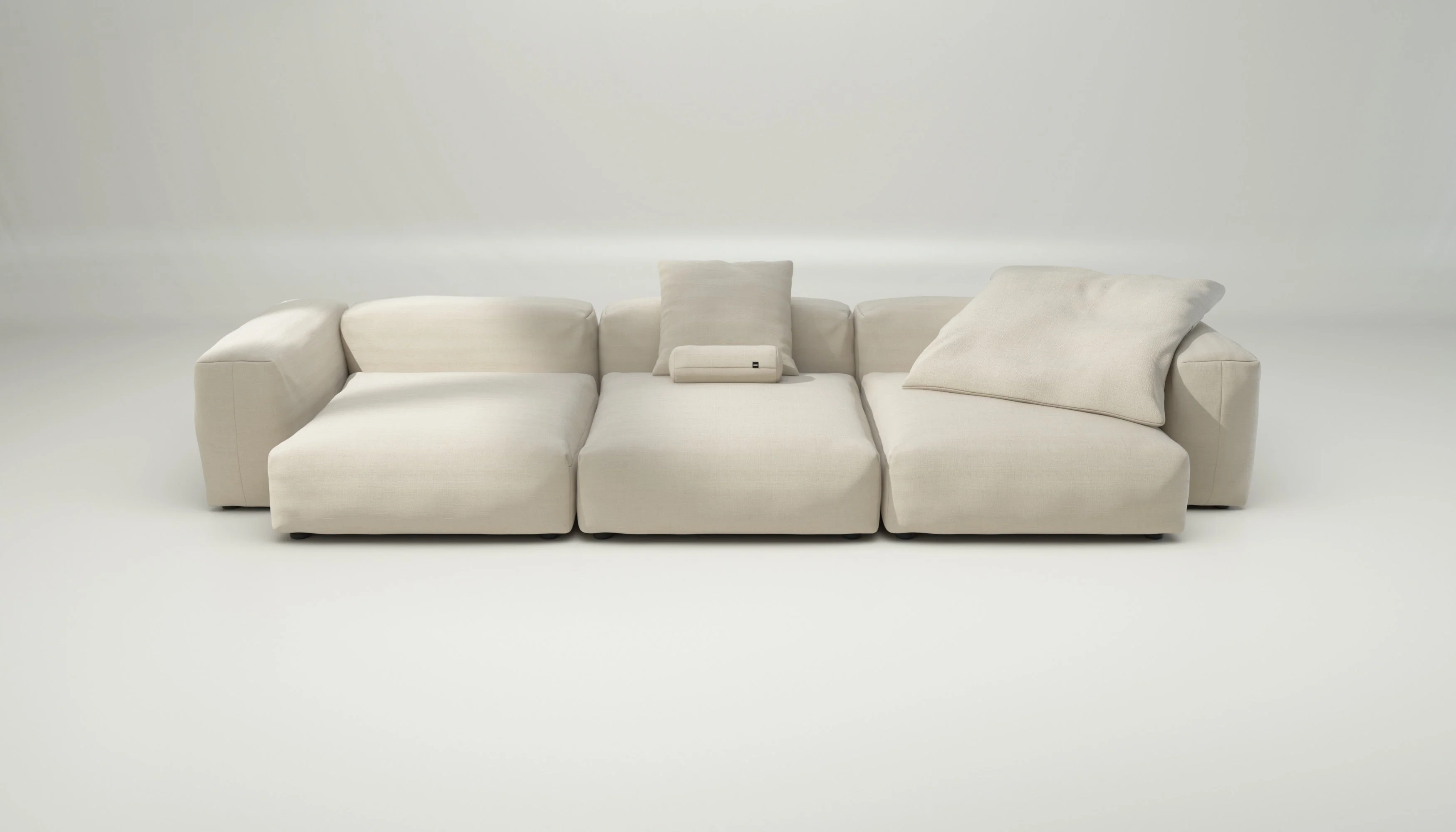 vetsak | Sofa Set 05 - Pique - Beige | Modular Sofa | 5 Seater | Big Sofa | Corner Sofa
