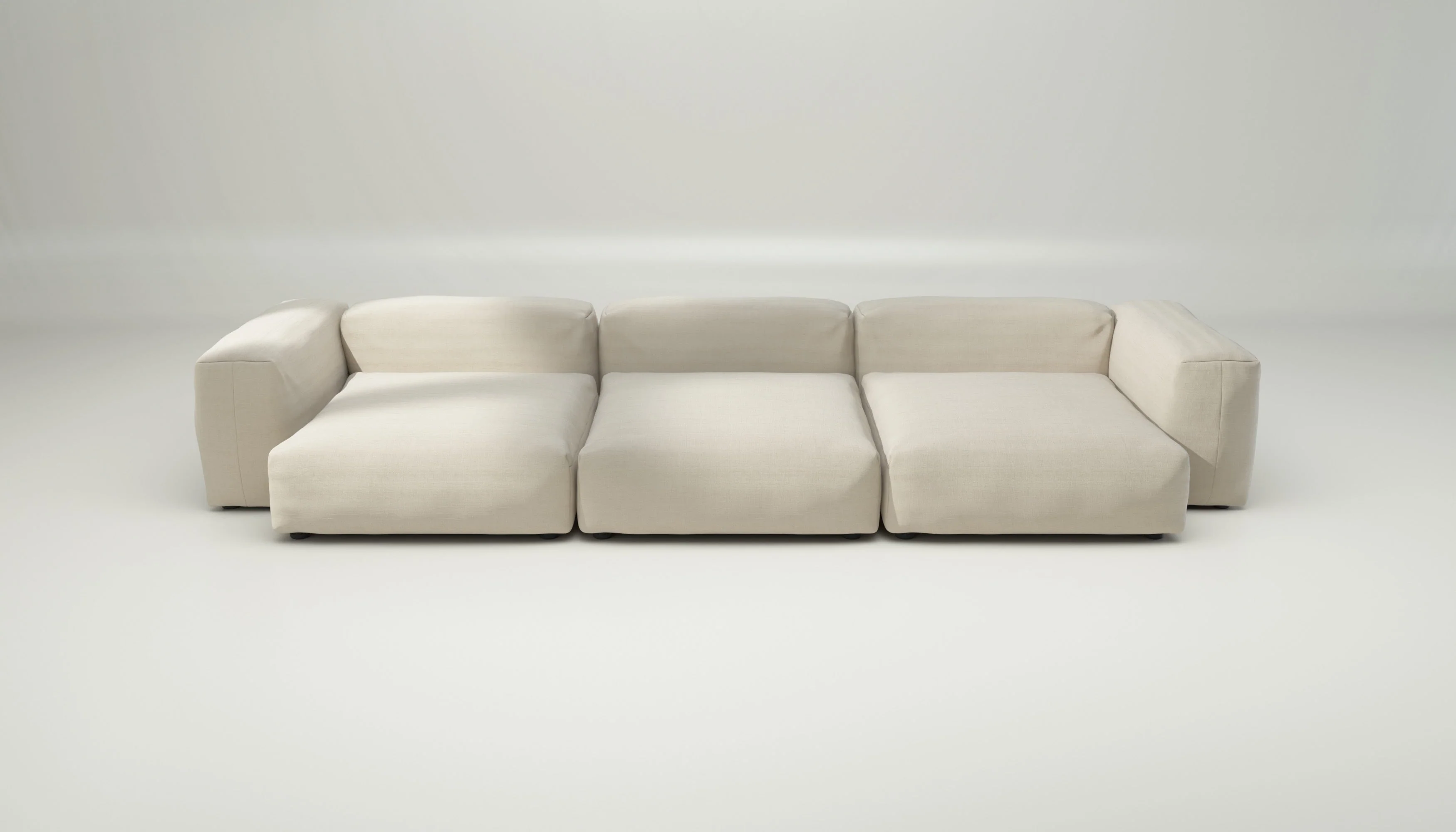 vetsak | Sofa Set 05 - Pique - Beige | Modular Sofa | 5 Seater | Big Sofa | Corner Sofa - Image 2