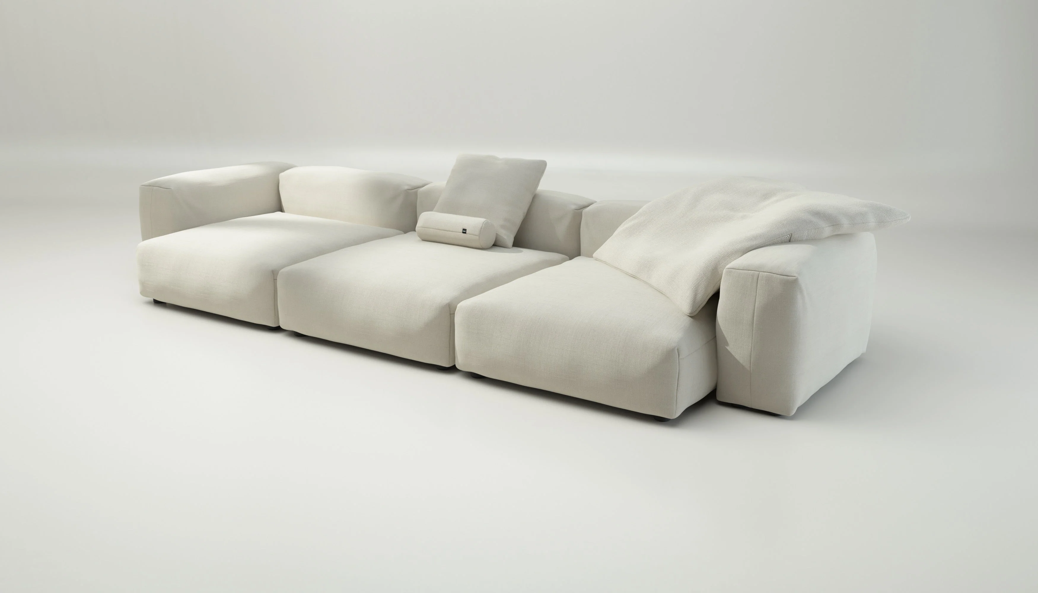 vetsak | Sofa Set 05 - Pique - Creme | Modulaire Sofa | 5 Zits | Big Sofa | Hoeksofa - Image 3