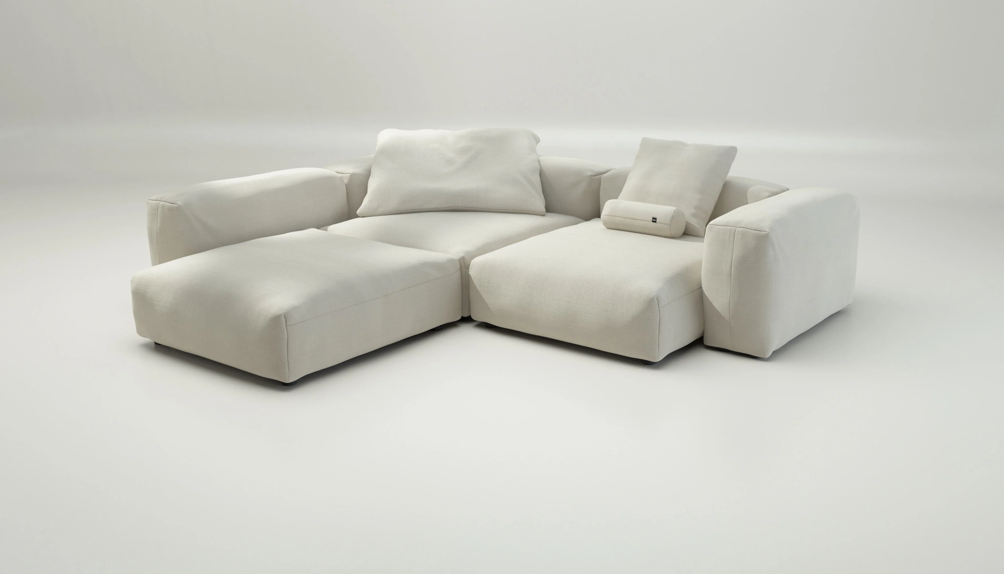 vetsak | Sofa Set 05 - Pique - Creme | Modulaire Sofa | 5 Zits | Big Sofa | Hoeksofa - Image 4