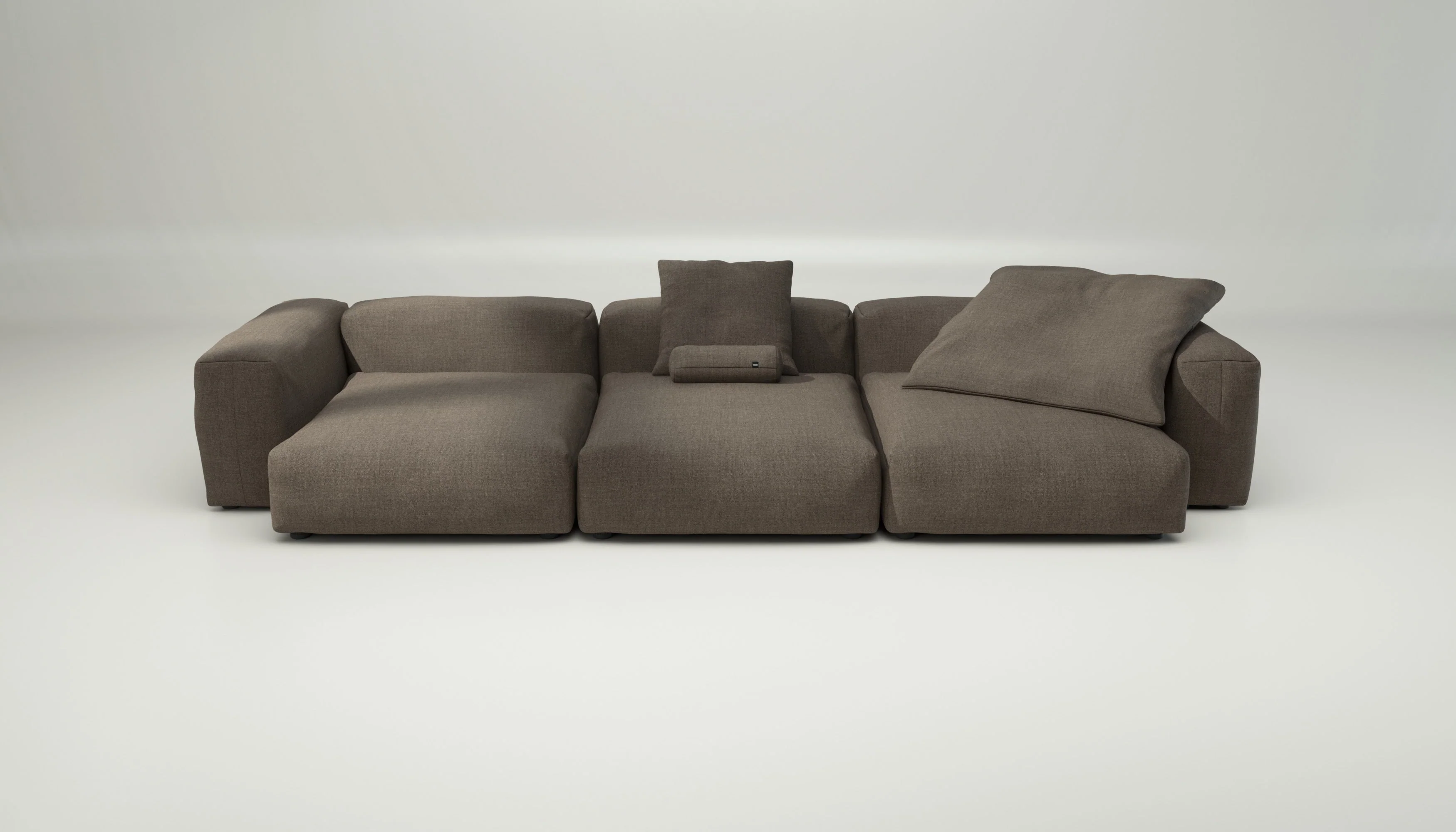 vetsak | Sofa Set 05 - Pique - Taupe | Modular Sofa | 5 Seater | Big Sofa | Corner Sofa