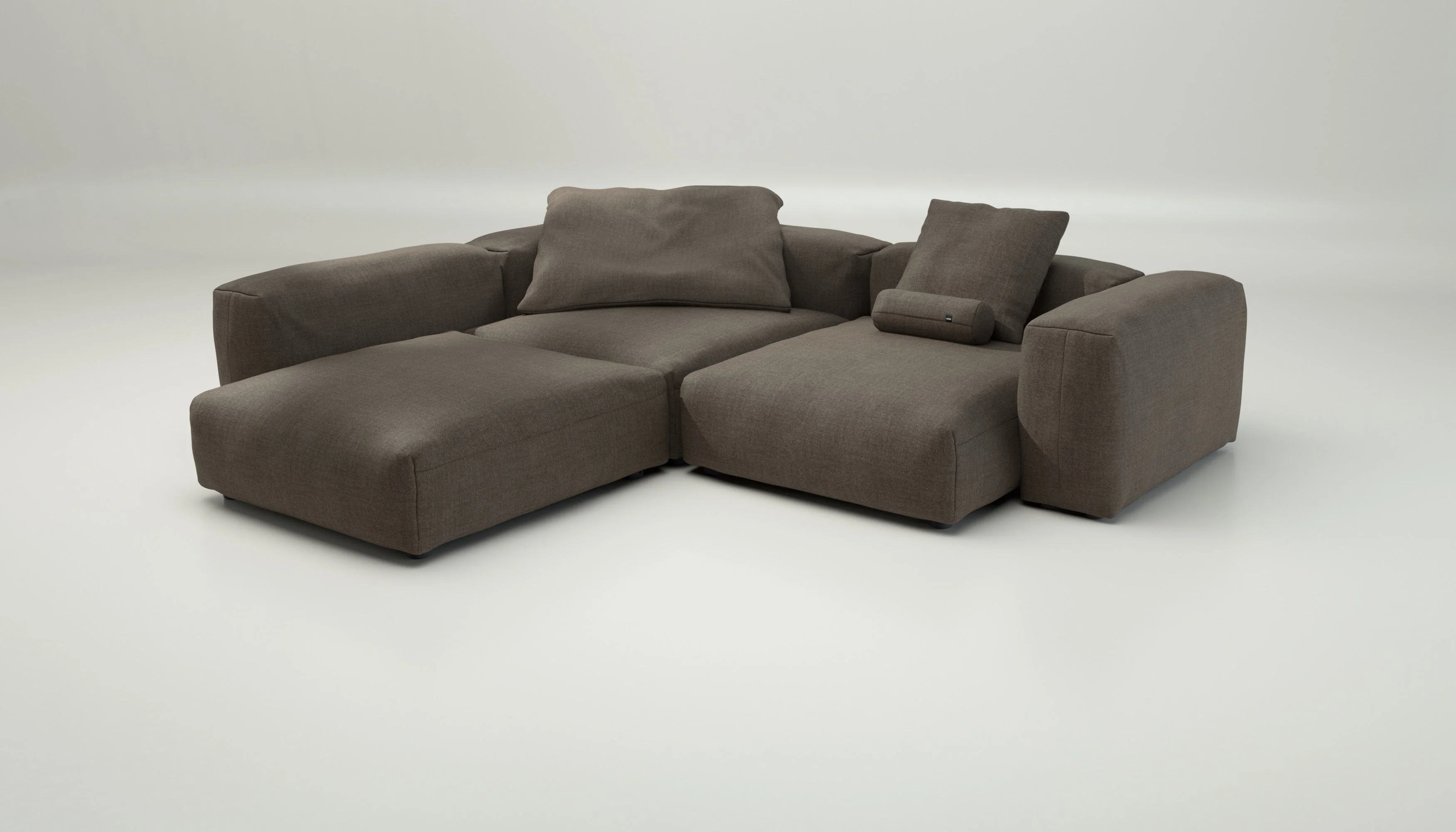 vetsak | Sofa Set 05 - Pique - Taupe | Modular Sofa | 5 Seater | Big Sofa | Corner Sofa - Image 4