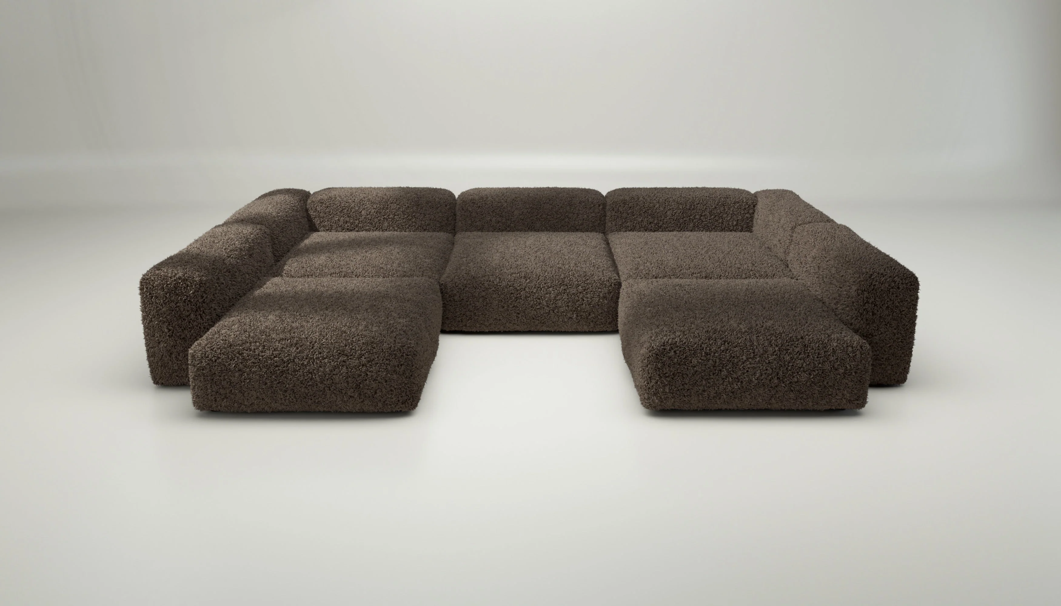vetsak | Sofa Set 06 - Doodle - Cacao | Modulaire Sofa | 6.5 Zits | Big Sofa | U Sofa | Hoeksofa - Image 2