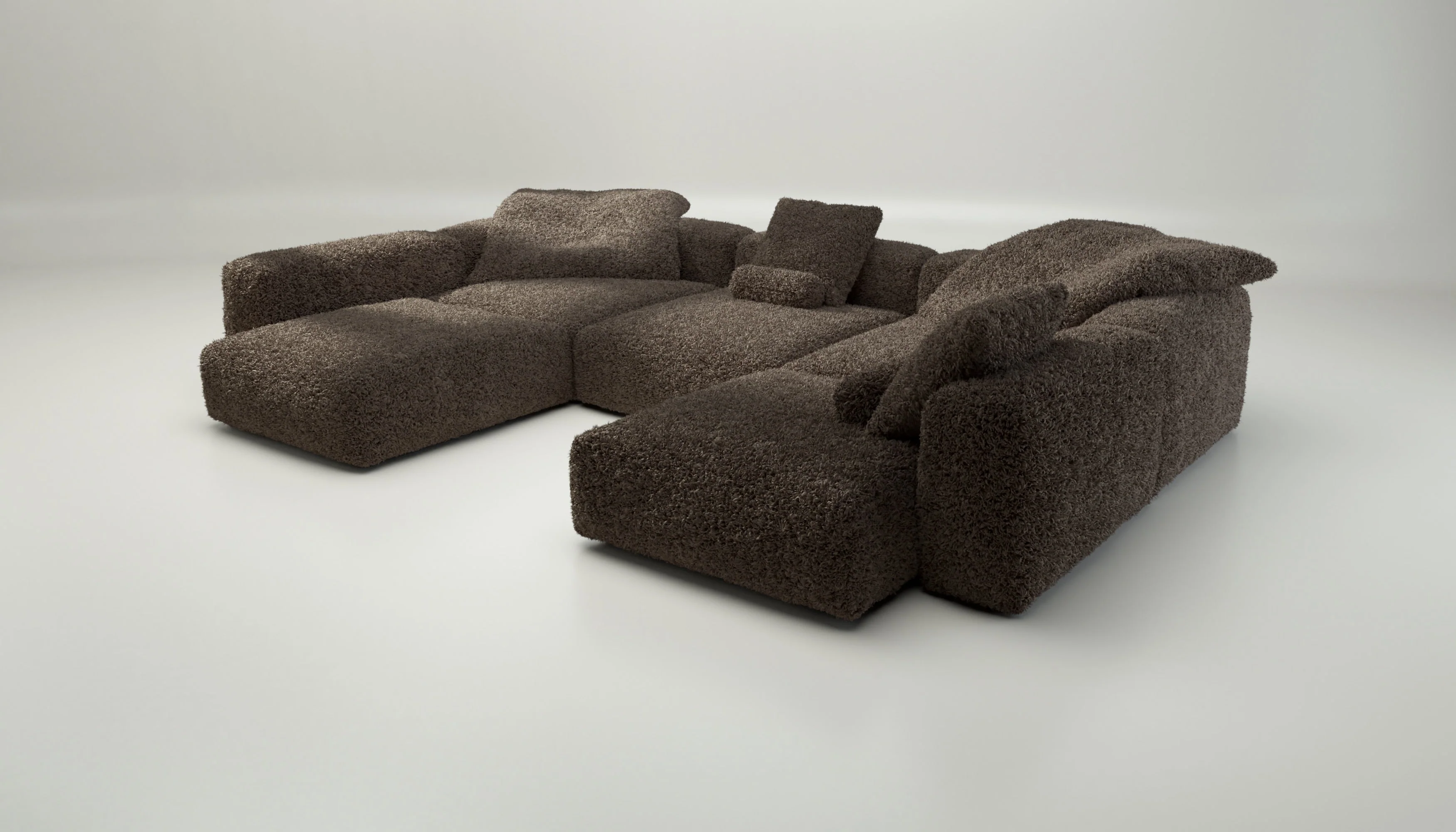 vetsak | Sofa Set 06 - Doodle - Cacao | Modulaire Sofa | 6.5 Zits | Big Sofa | U Sofa | Hoeksofa - Image 3