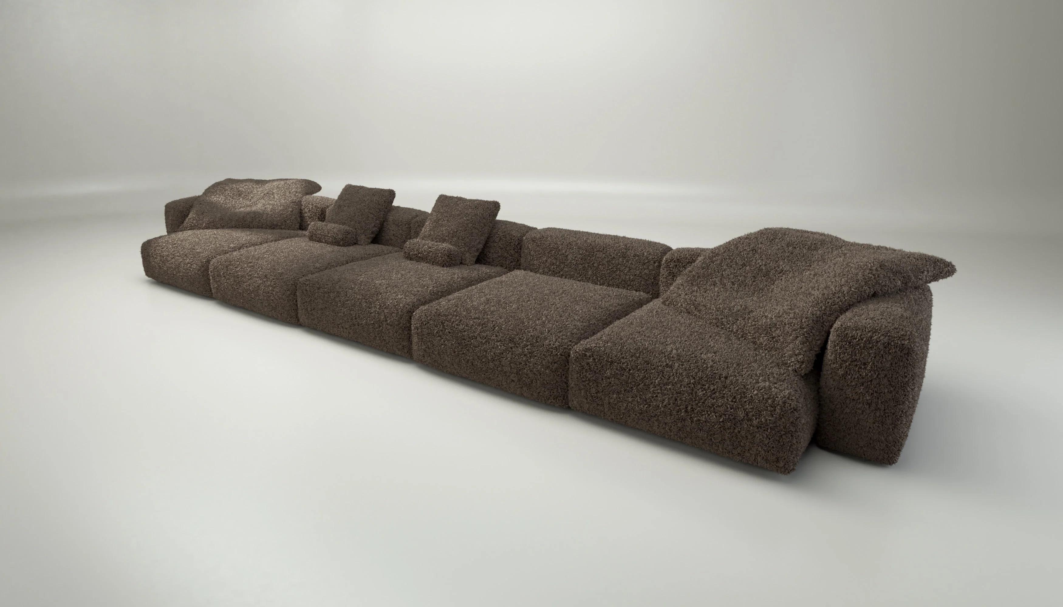 vetsak | Sofa Set 06 - Doodle - Cacao | Modulaire Sofa | 6.5 Zits | Big Sofa | U Sofa | Hoeksofa - Image 4