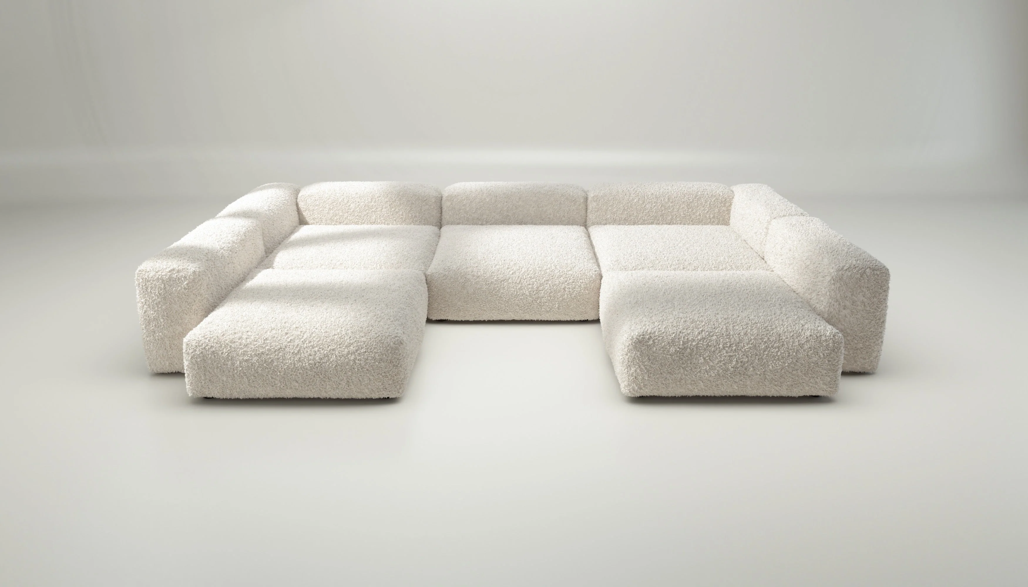 vetsak | Sofa Set 06 - Doodle - Creme | Modulaire Sofa | 6.5 Zits | Big Sofa | U Sofa | Hoeksofa - Image 2