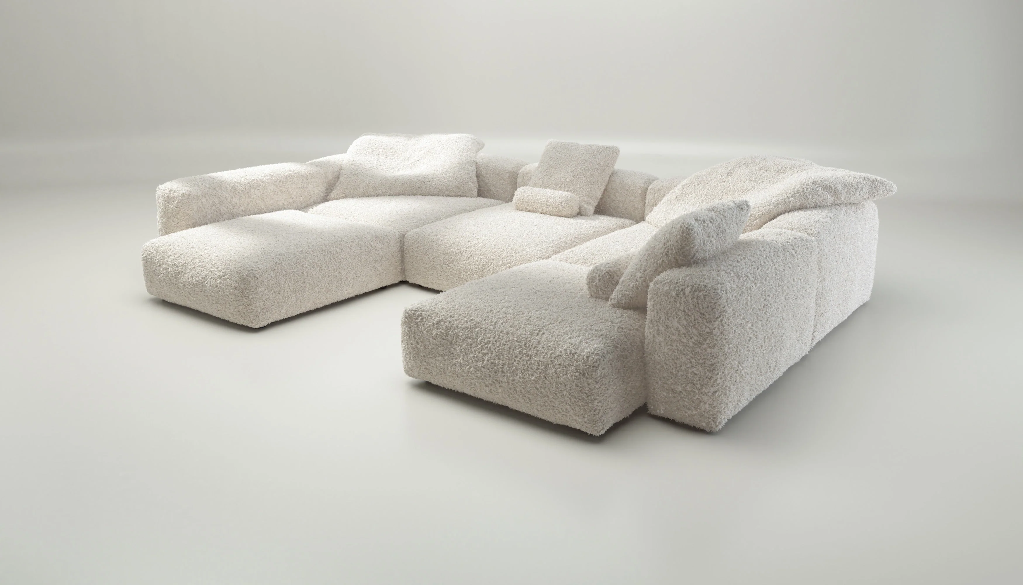 vetsak | Sofa Set 06 - Doodle - Creme | Modulaire Sofa | 6.5 Zits | Big Sofa | U Sofa | Hoeksofa - Image 3