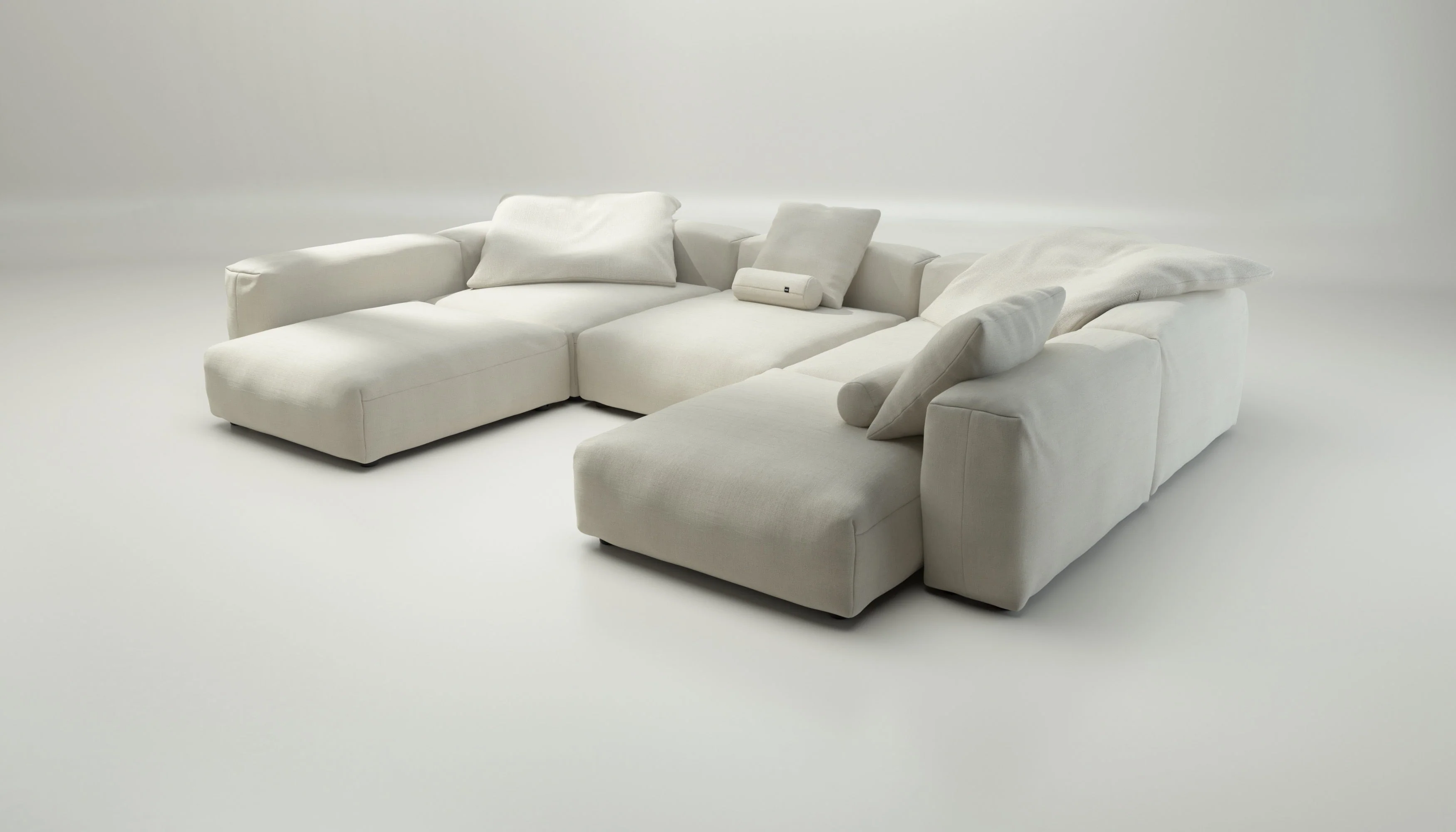 vetsak | Sofa Set 06 - Pique - Creme | Modulaire Sofa | 6.5 Zits | Big Sofa | U Sofa | Hoeksofa - Image 3