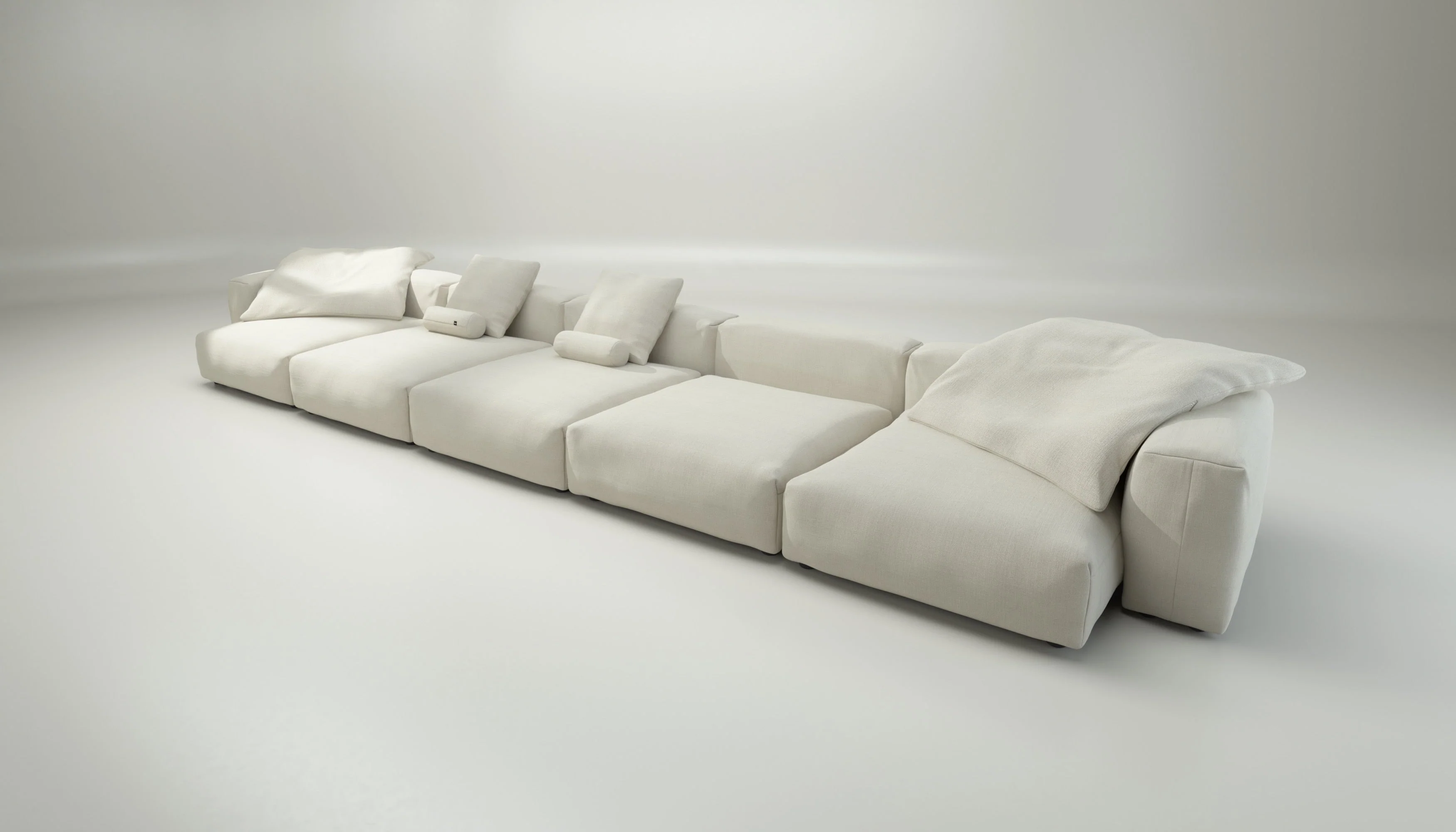 vetsak | Sofa Set 06 - Pique - Creme | Modulaire Sofa | 6.5 Zits | Big Sofa | U Sofa | Hoeksofa - Image 4