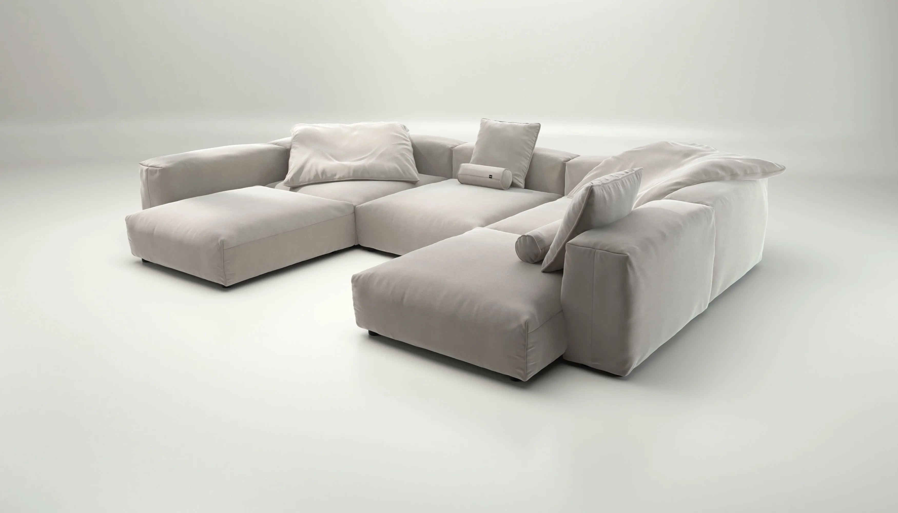 vetsak | Sofa Set 06 - Suave - Clay | Modulaire Sofa | 6.5 Zits | Big Sofa | U Sofa | Hoeksofa - Image 3