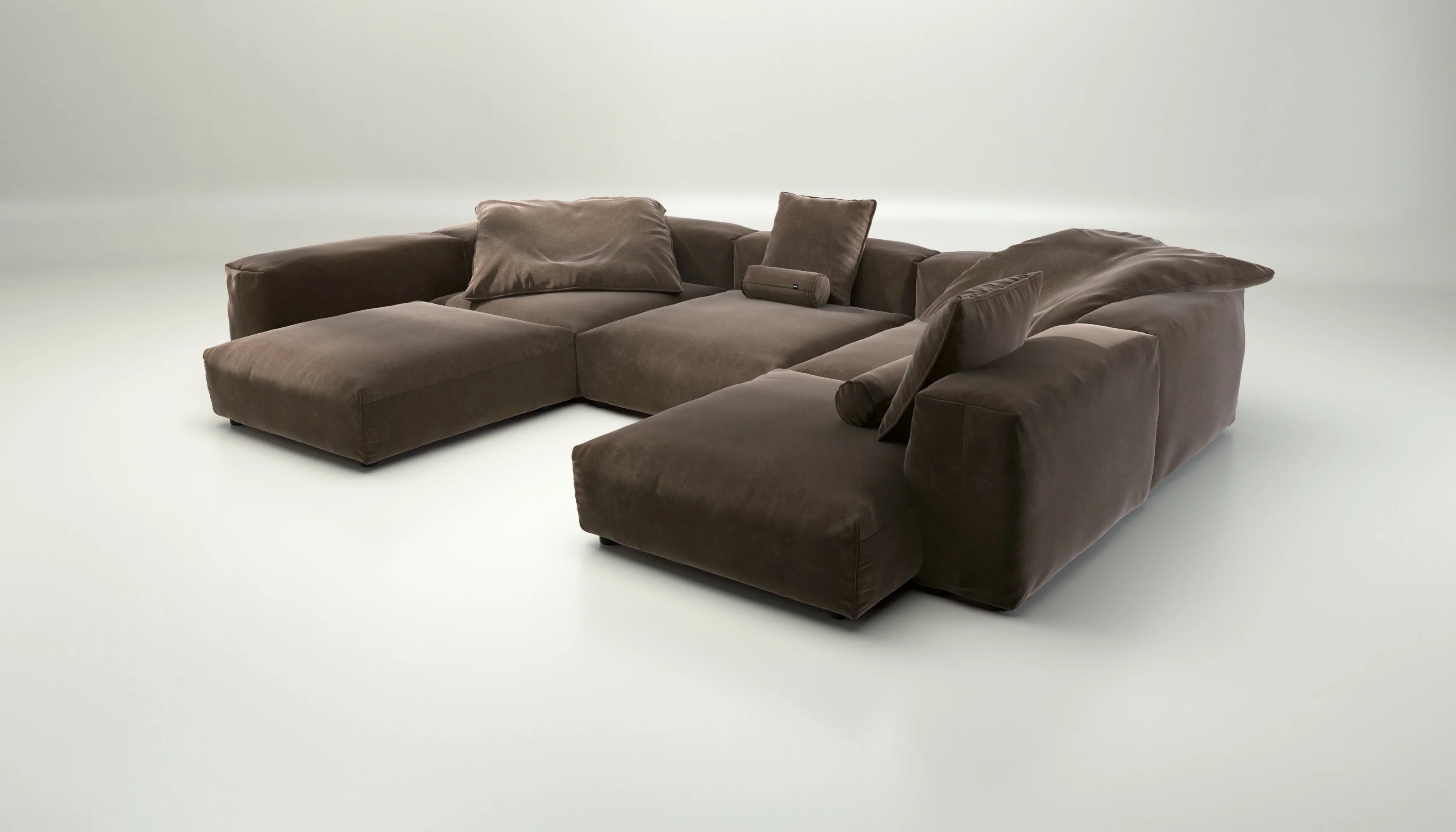 vetsak | Sofa Set 06 - Suave - Espresso | Modulaire Sofa | 6.5 Zits | Big Sofa | U Sofa | Hoeksofa - Image 3