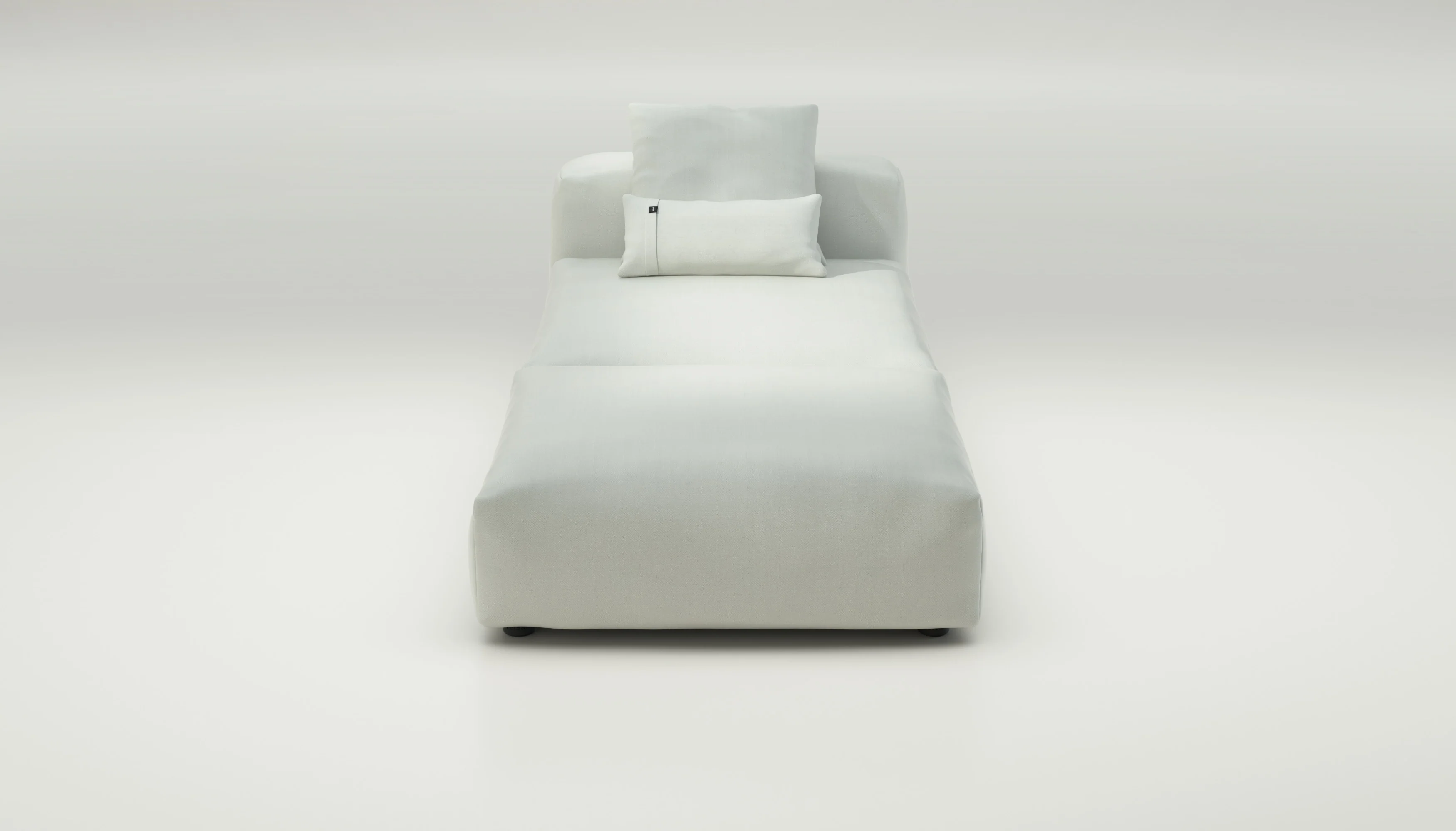 vetsak | Sofa Set 07 - Sun Lounger - Herringbone - Creme | Modulaire Sofa | 2 Zits | Daybed | Chaiselounge