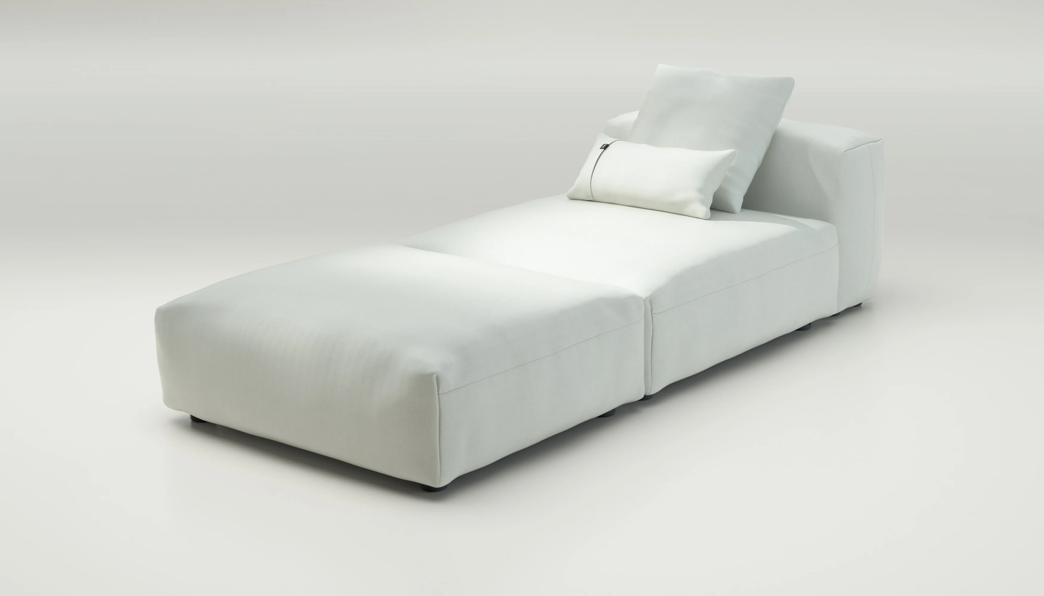vetsak | Sofa Set 07 - Sun Lounger - Herringbone - Creme | Modulaire Sofa | 2 Zits | Daybed | Chaiselounge - Image 3