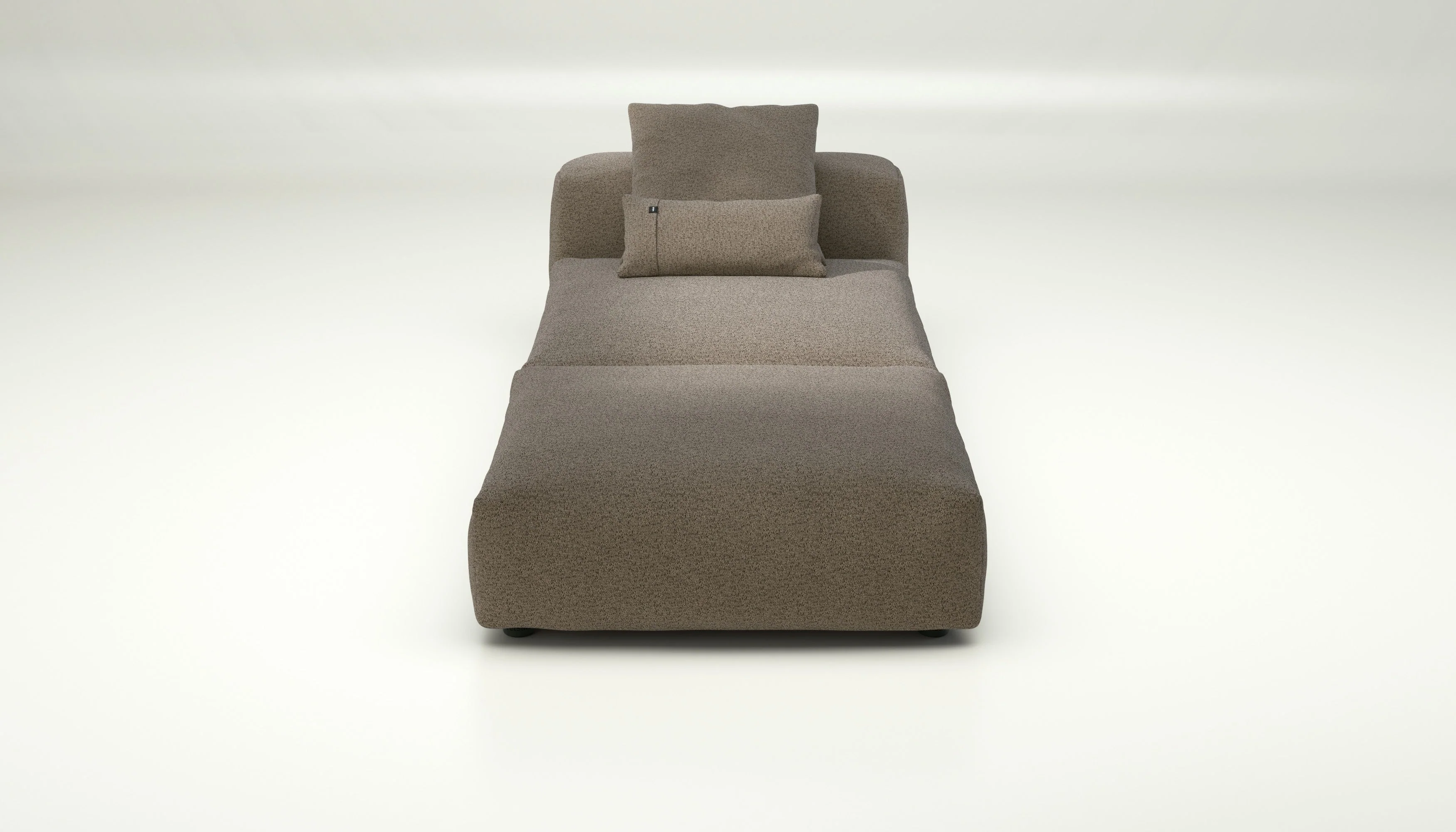 vetsak | Sofa Set 07 - Sun Lounger - Loop Loop - Taupe | Modulaire Sofa | 2 Zits | Daybed | Chaiselounge