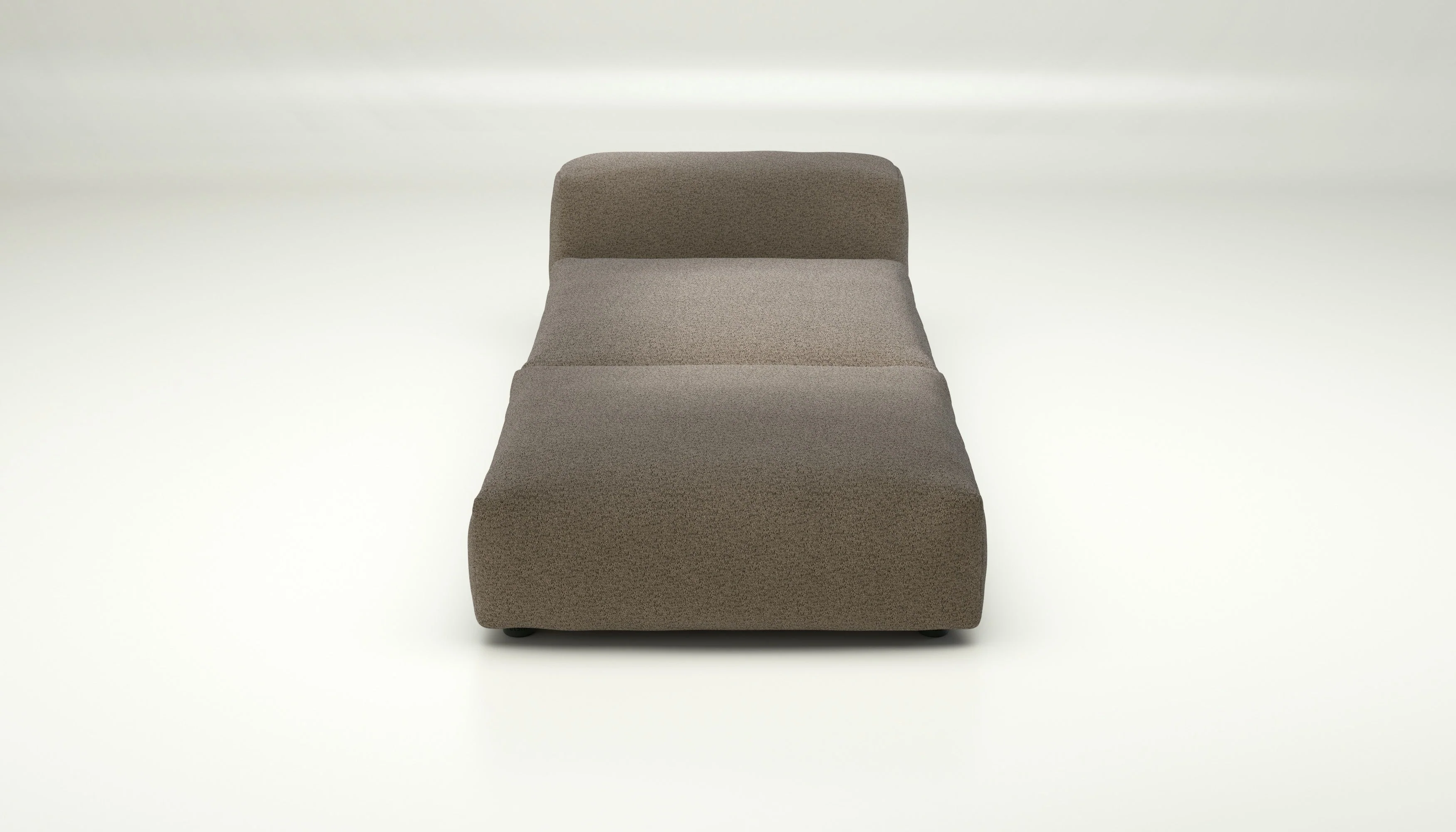 vetsak | Sofa Set 07 - Sun Lounger - Loop Loop - Taupe | Modulaire Sofa | 2 Zits | Daybed | Chaiselounge - Image 2