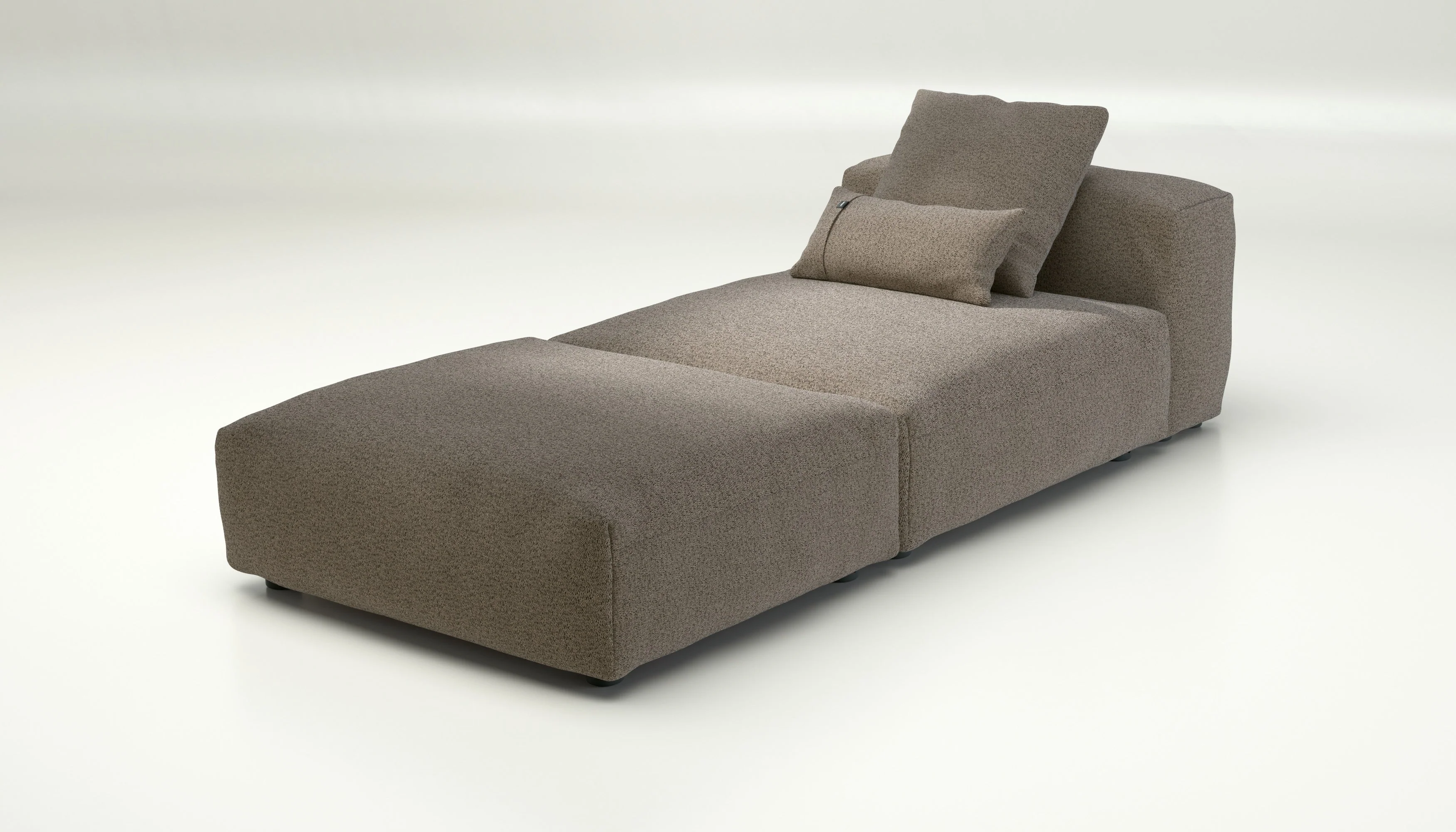 vetsak | Sofa Set 07 - Sun Lounger - Loop Loop - Taupe | Modulaire Sofa | 2 Zits | Daybed | Chaiselounge - Image 3