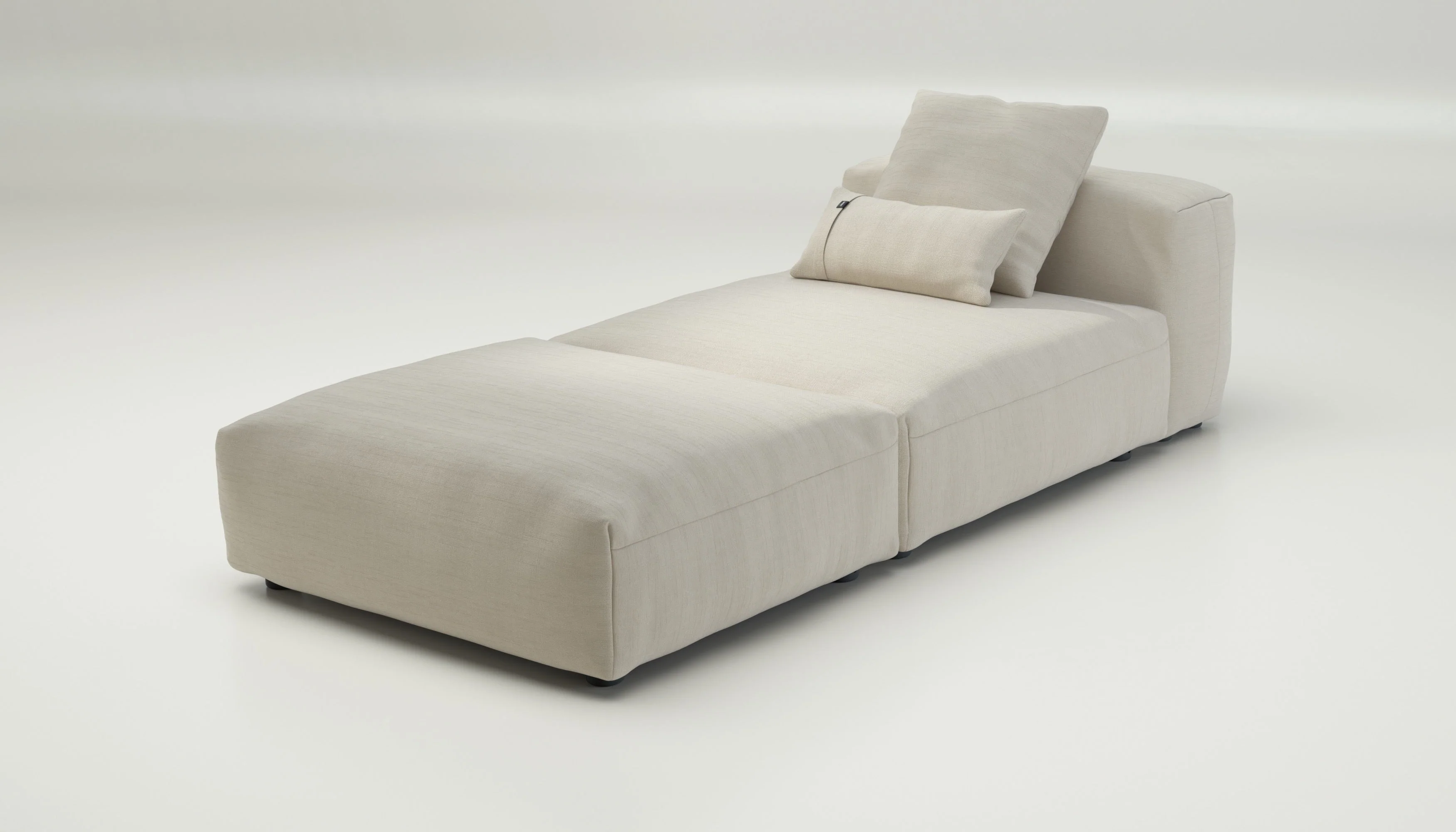 vetsak | Sofa Set 07 - Sun Lounger - Pique - Beige | Modular Sofa | 2 Seater | Daybed | Chaiselounge - Image 3