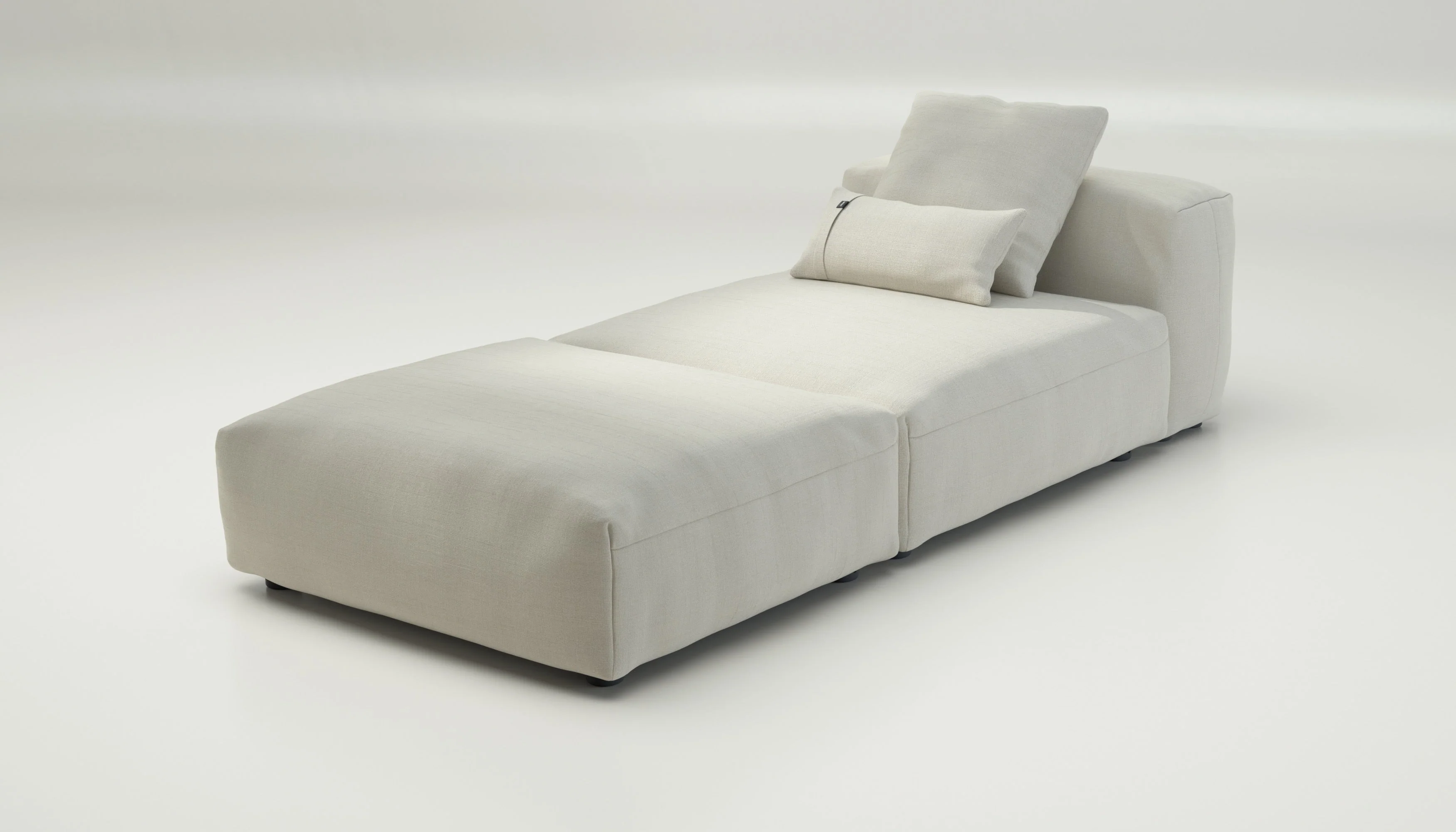 vetsak | Sofa Set 07 - Sun Lounger - Pique - Creme | Modulaire Sofa | 2 Zits | Daybed | Chaiselounge - Image 3