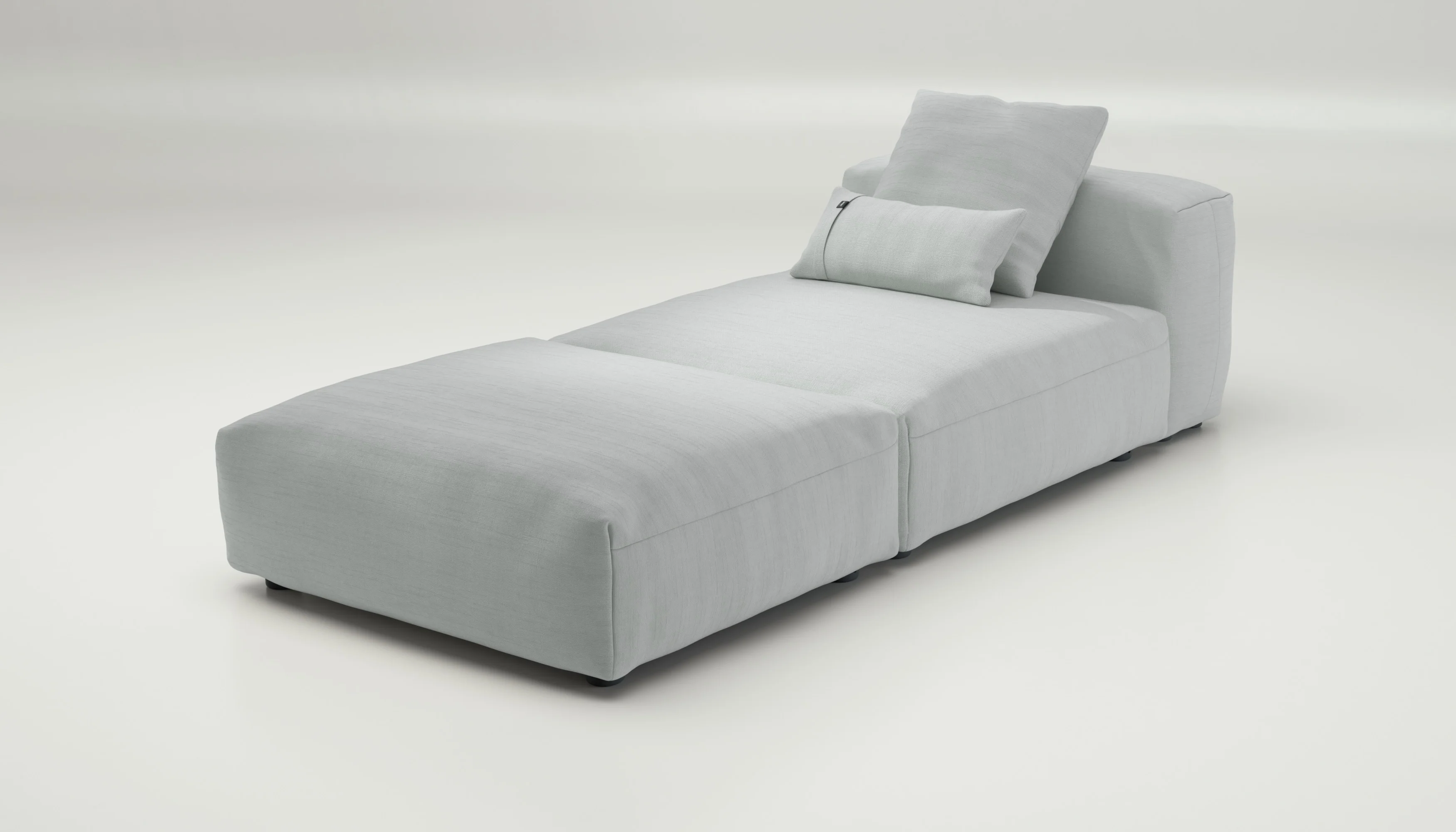 vetsak | Sofa Set 07 - Sun Lounger - Pique - Light Grey | Modular Sofa | 2 Seater | Daybed | Chaiselounge - Image 3