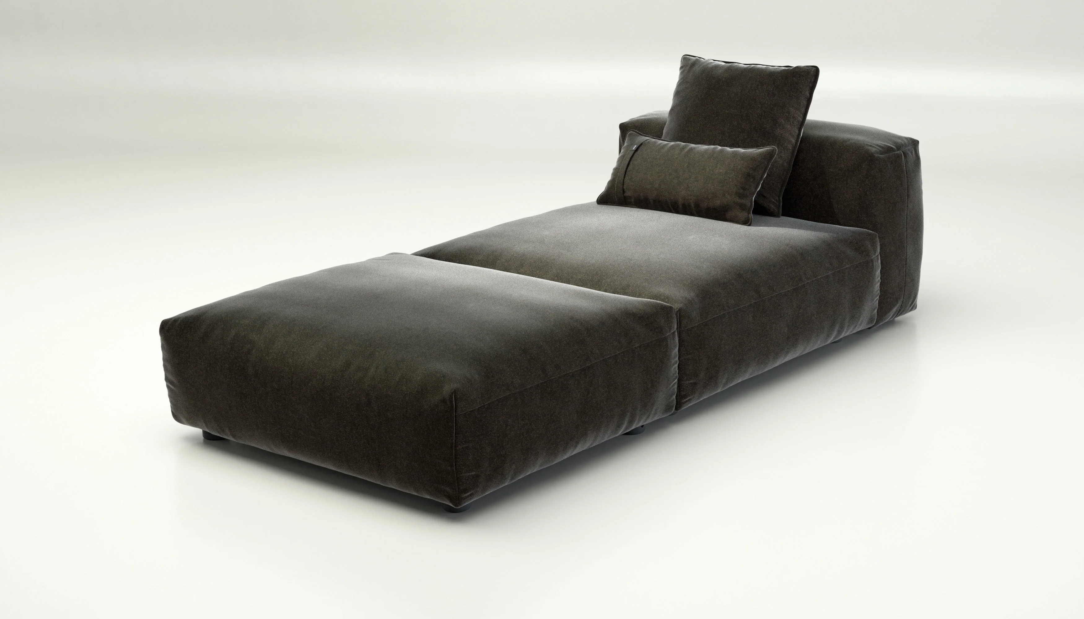 vetsak | Sofa Set 07 - Sun Lounger - Suave - Anthracite | Modular Sofa | 2 Seater | Daybed | Chaiselounge - Image 3