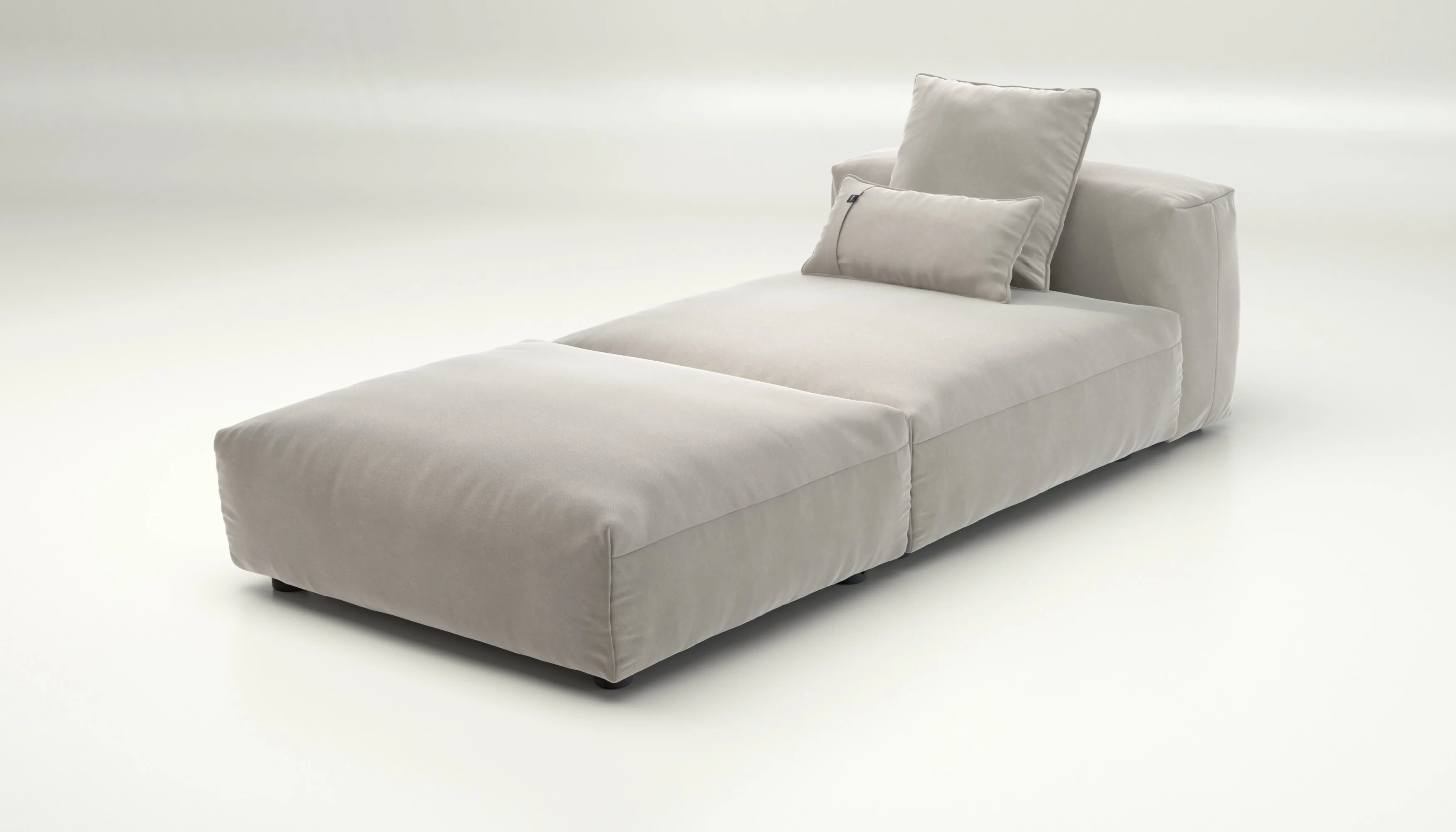 vetsak | Sofa Set 07 - Sun Lounger - Suave - Clay | Modulaire Sofa | 2 Zits | Daybed | Chaiselounge - Image 3
