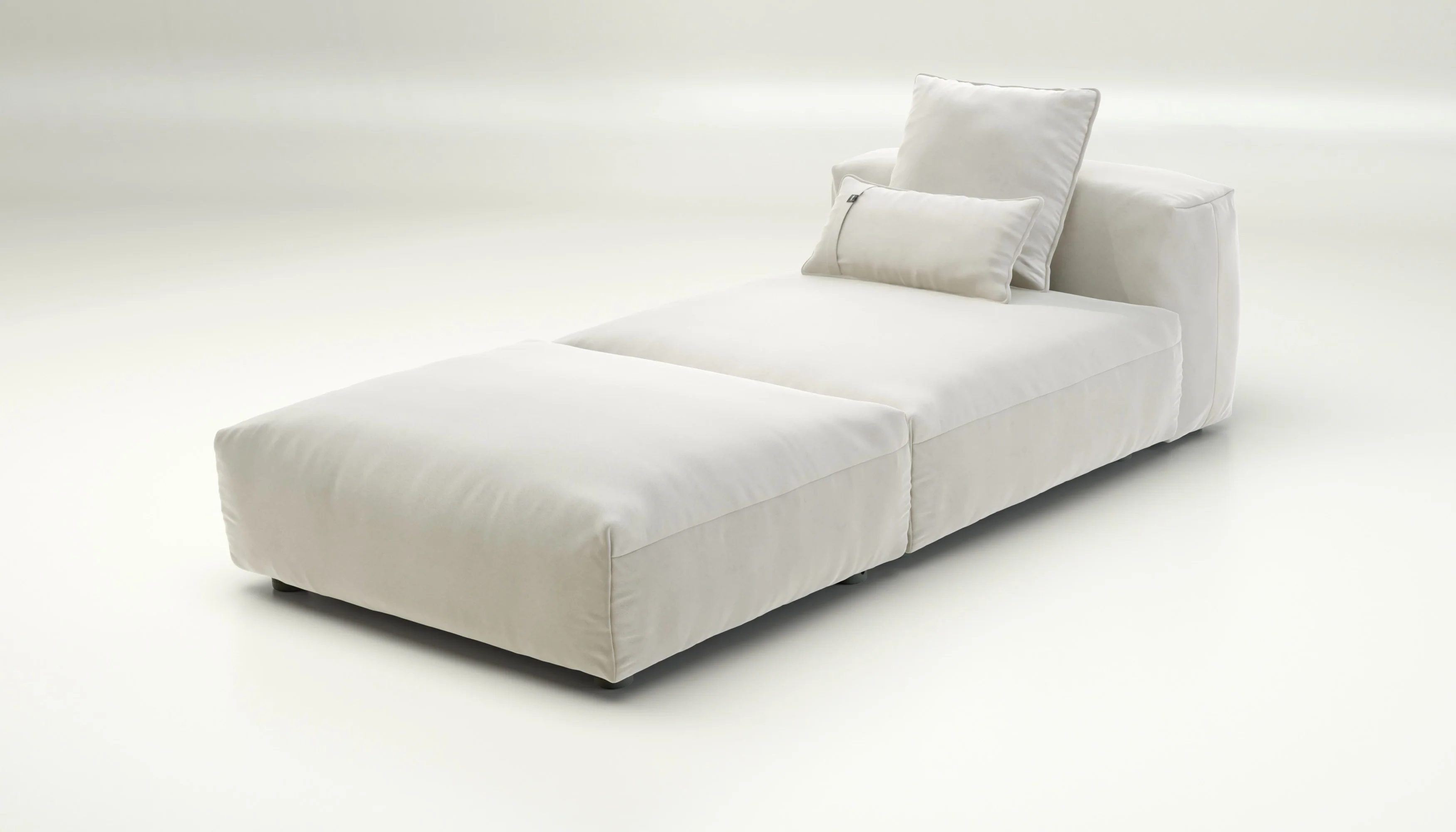 vetsak | Sofa Set 07 - Sun Lounger - Suave - Pearl | Modular Sofa | 2 Seater | Daybed | Chaiselounge - Image 3