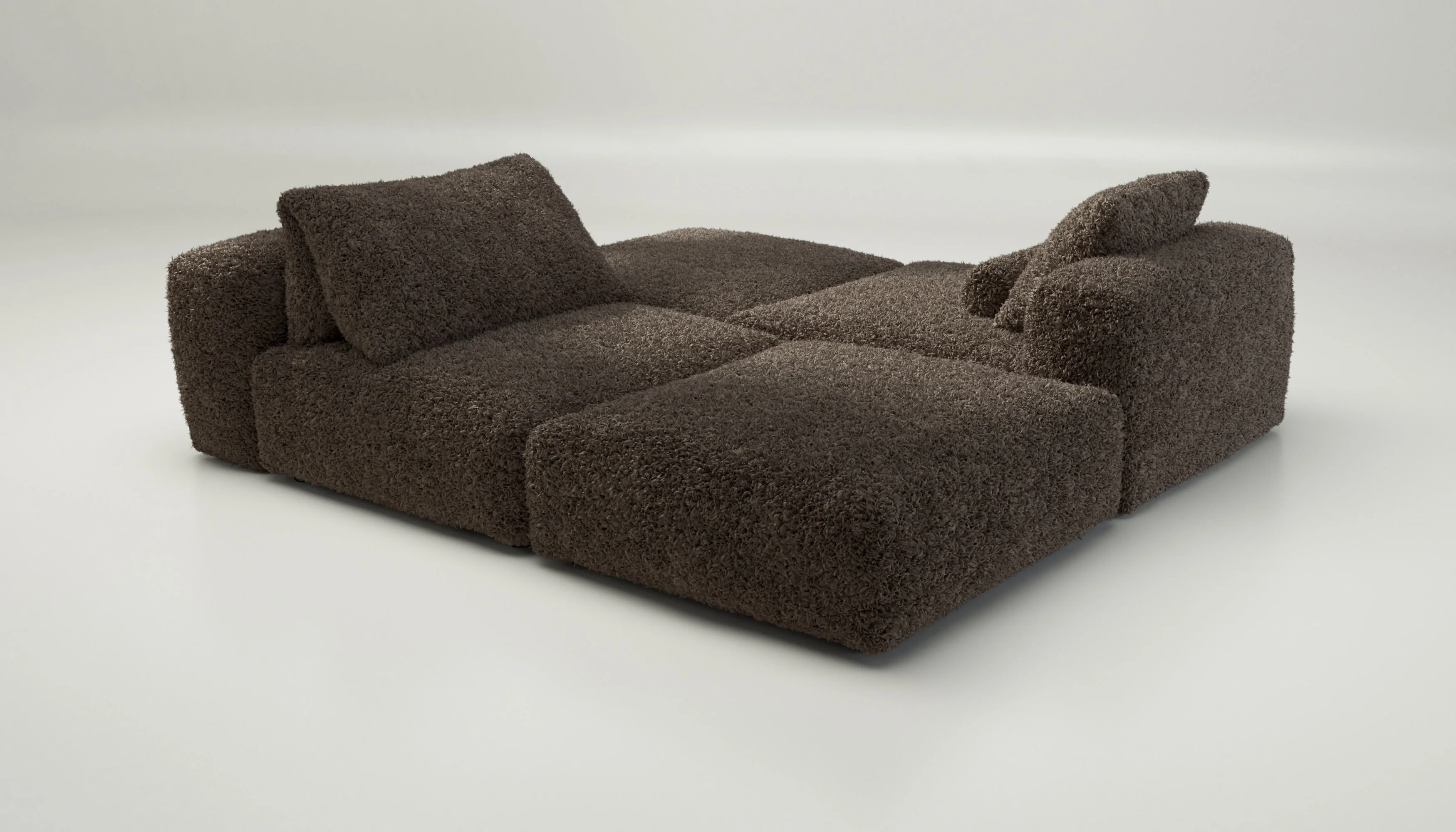 vetsak | Sofa Set 08 - Daybed - Doodle - Cacao | Modulaire Sofa | 6 Zits | Outdoor Island | Double lounger - Image 3