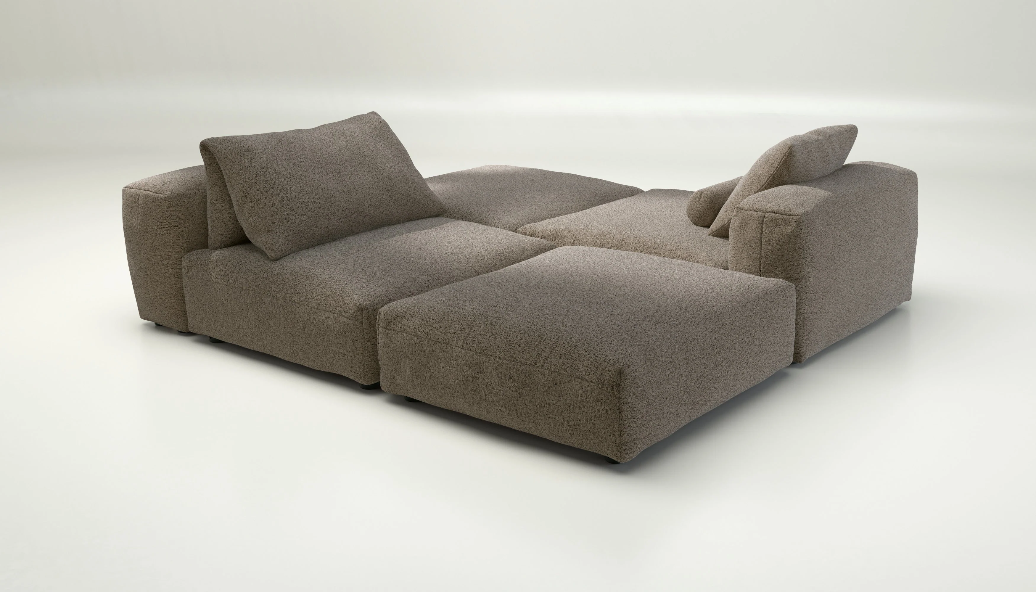 vetsak | Sofa Set 08 - Daybed - Loop Loop - Taupe | Modulaire Sofa | 6 Zits | Outdoor Island | Double lounger - Image 3