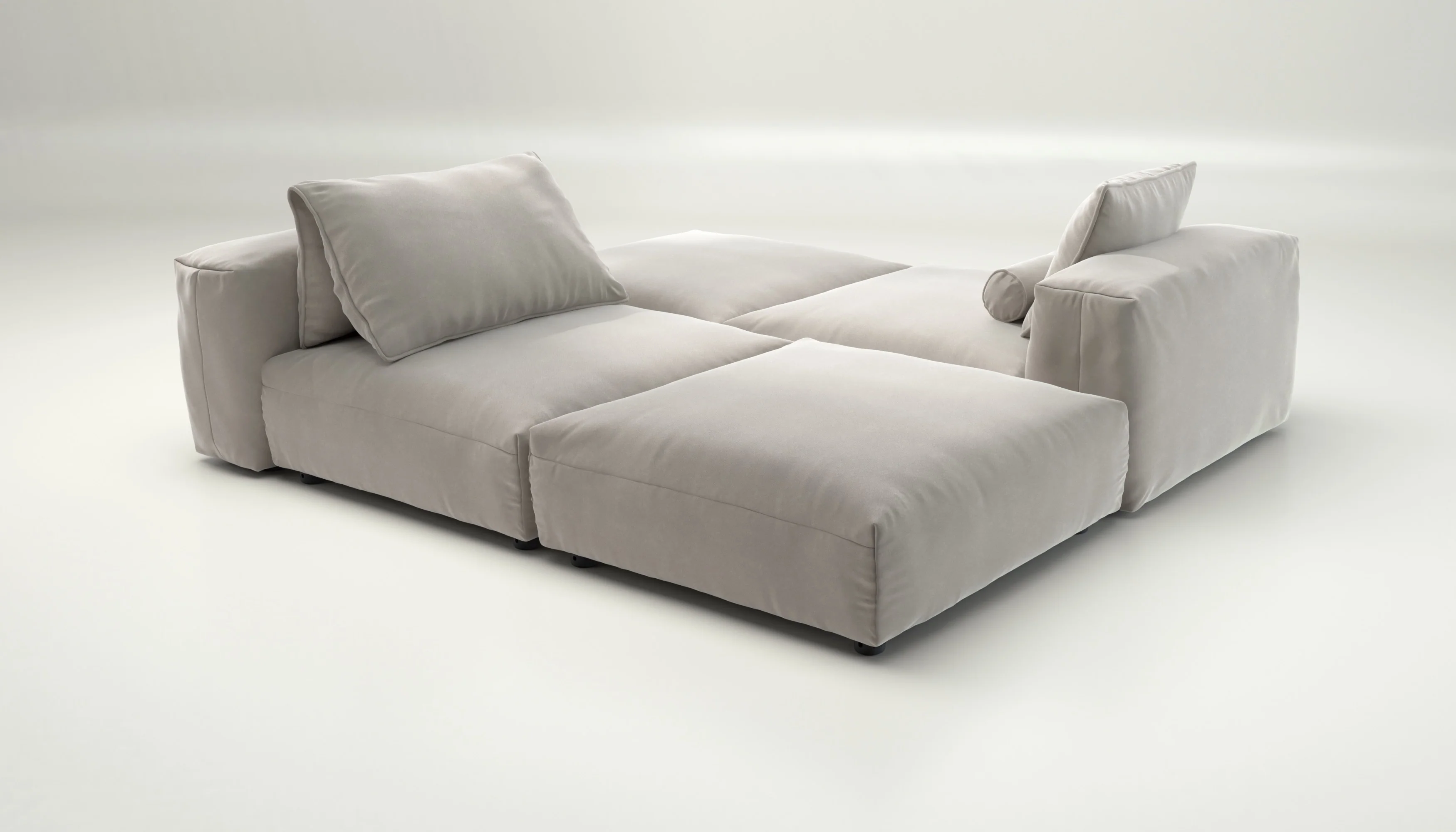 vetsak | Sofa Set 08 - Daybed - Suave - Clay | Modulaire Sofa | 6 Zits | Outdoor Island | Double lounger - Image 3