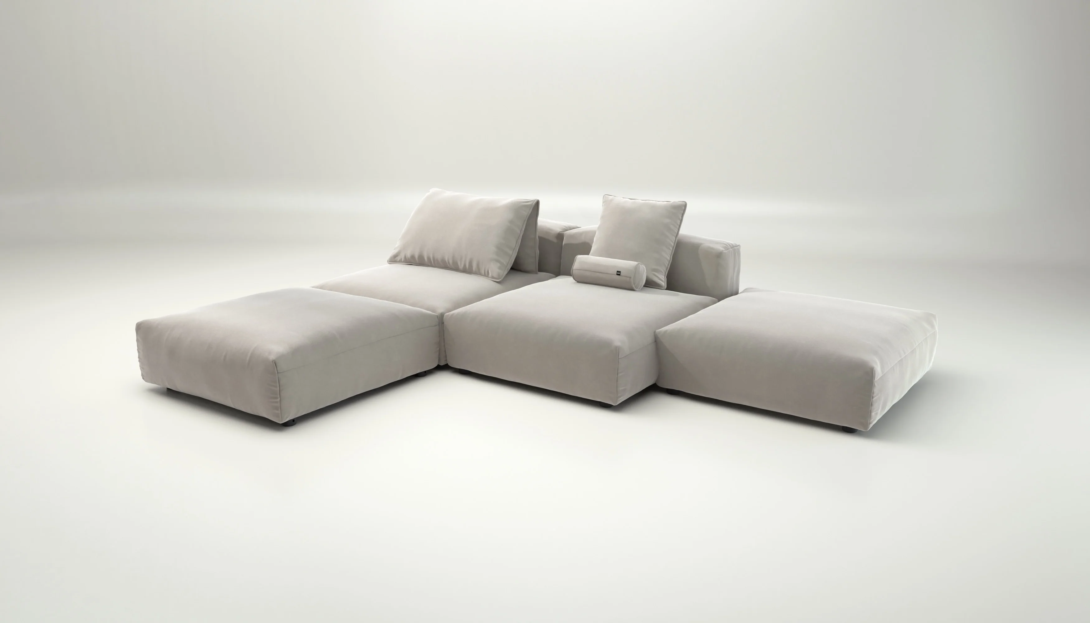 vetsak | Sofa Set 08 - Daybed - Suave - Clay | Modulaire Sofa | 6 Zits | Outdoor Island | Double lounger - Image 4