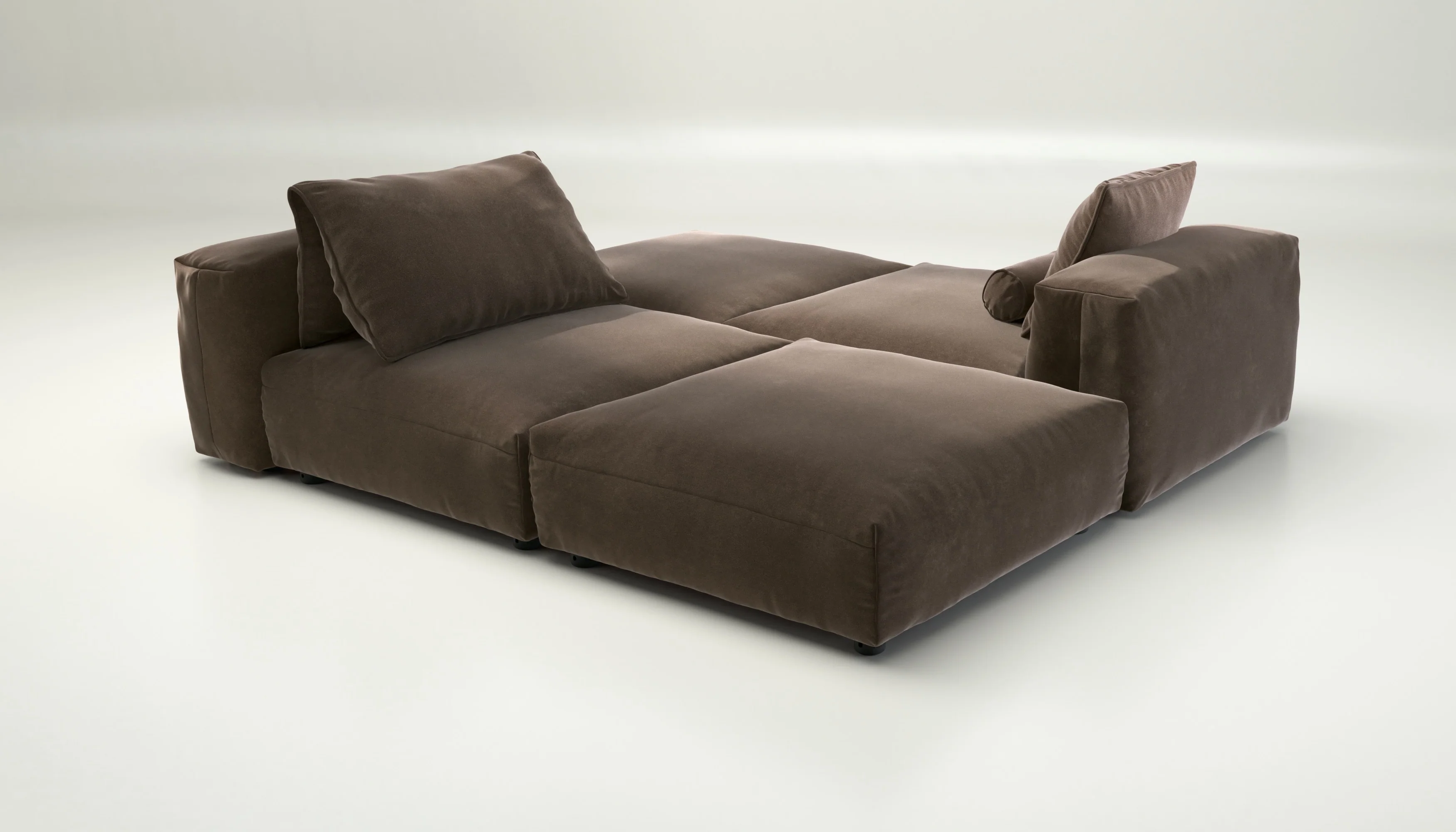 vetsak | Sofa Set 08 - Daybed - Suave - Espresso | Modulaire Sofa | 6 Zits | Outdoor Island | Double lounger - Image 3
