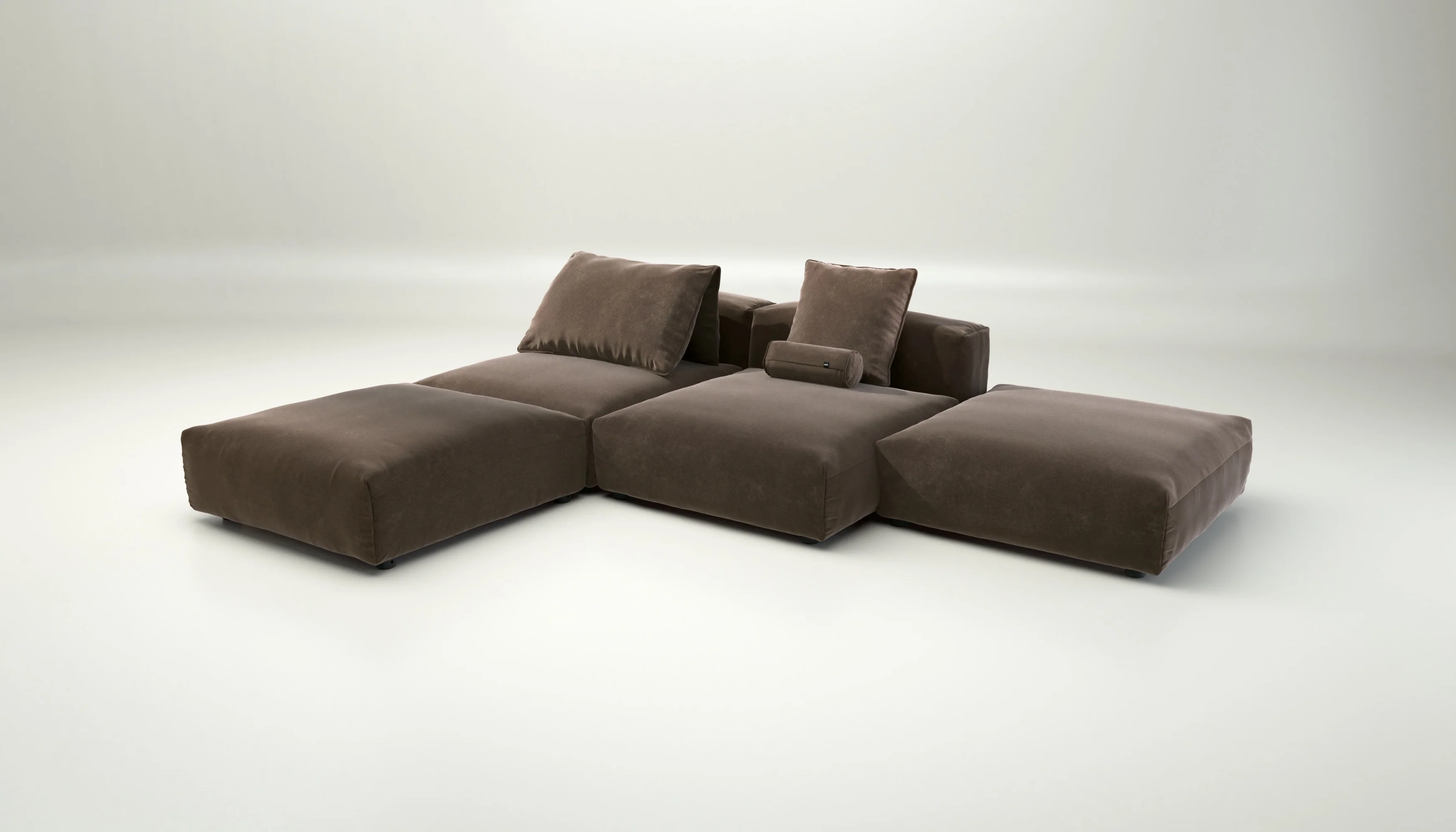 vetsak | Sofa Set 08 - Daybed - Suave - Espresso | Modulaire Sofa | 6 Zits | Outdoor Island | Double lounger - Image 4
